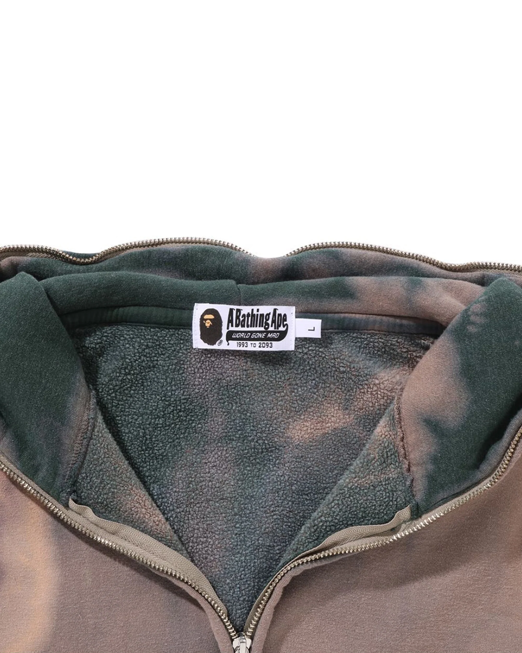 HAND DYE SHARK FULL ZIP HOODIE MENS - Image 12