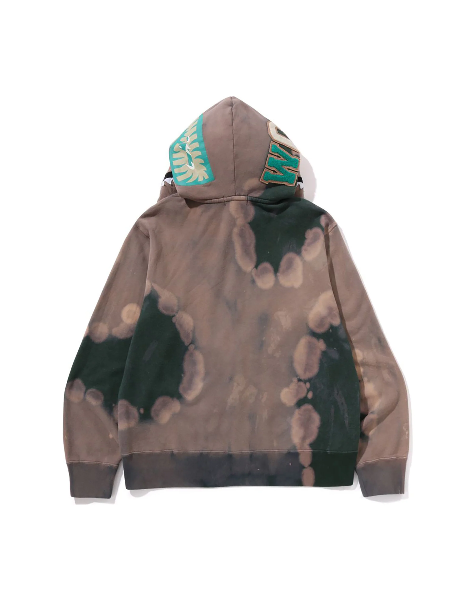HAND DYE SHARK FULL ZIP HOODIE MENS - Image 9