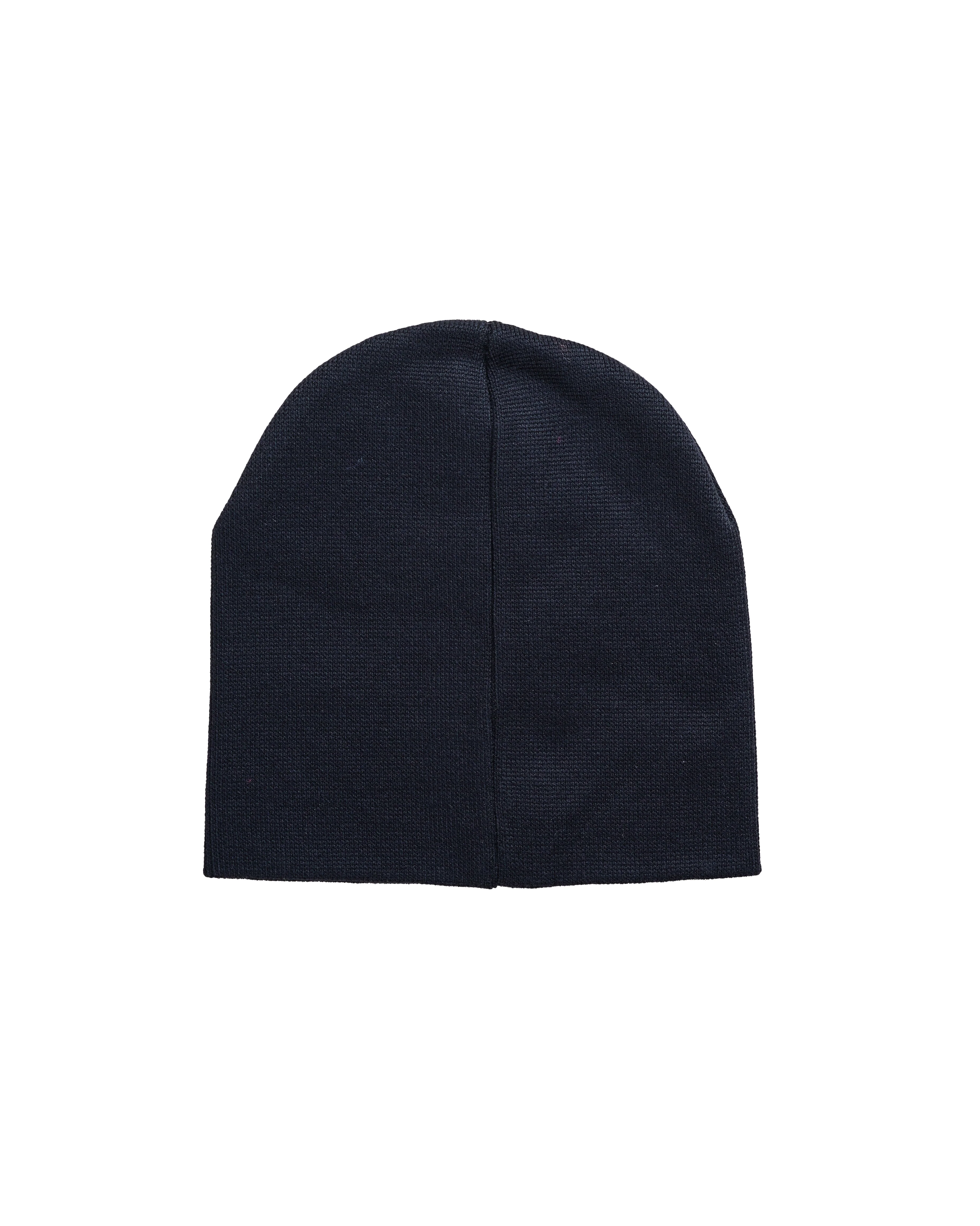 Hanzi Skull Beanie in Black & Olive - Image 2