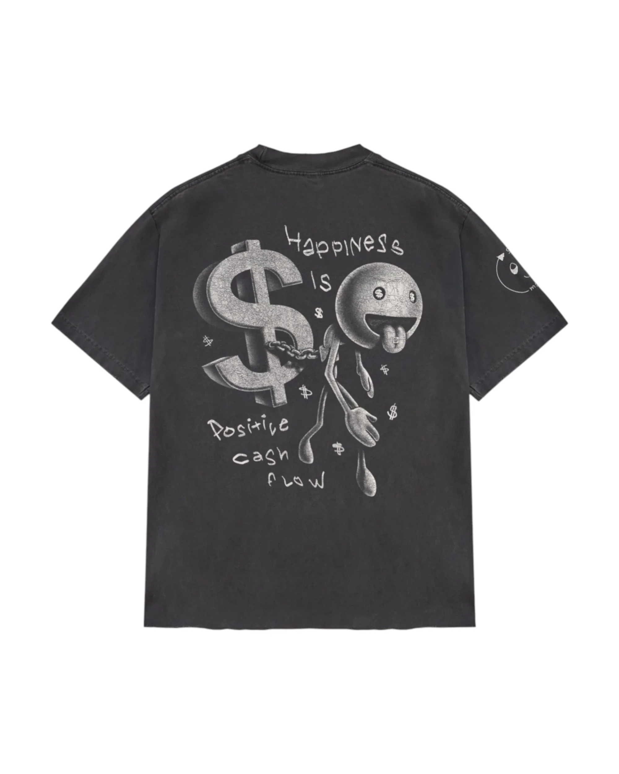 Happiness Tee - Vintage Black - Image 3
