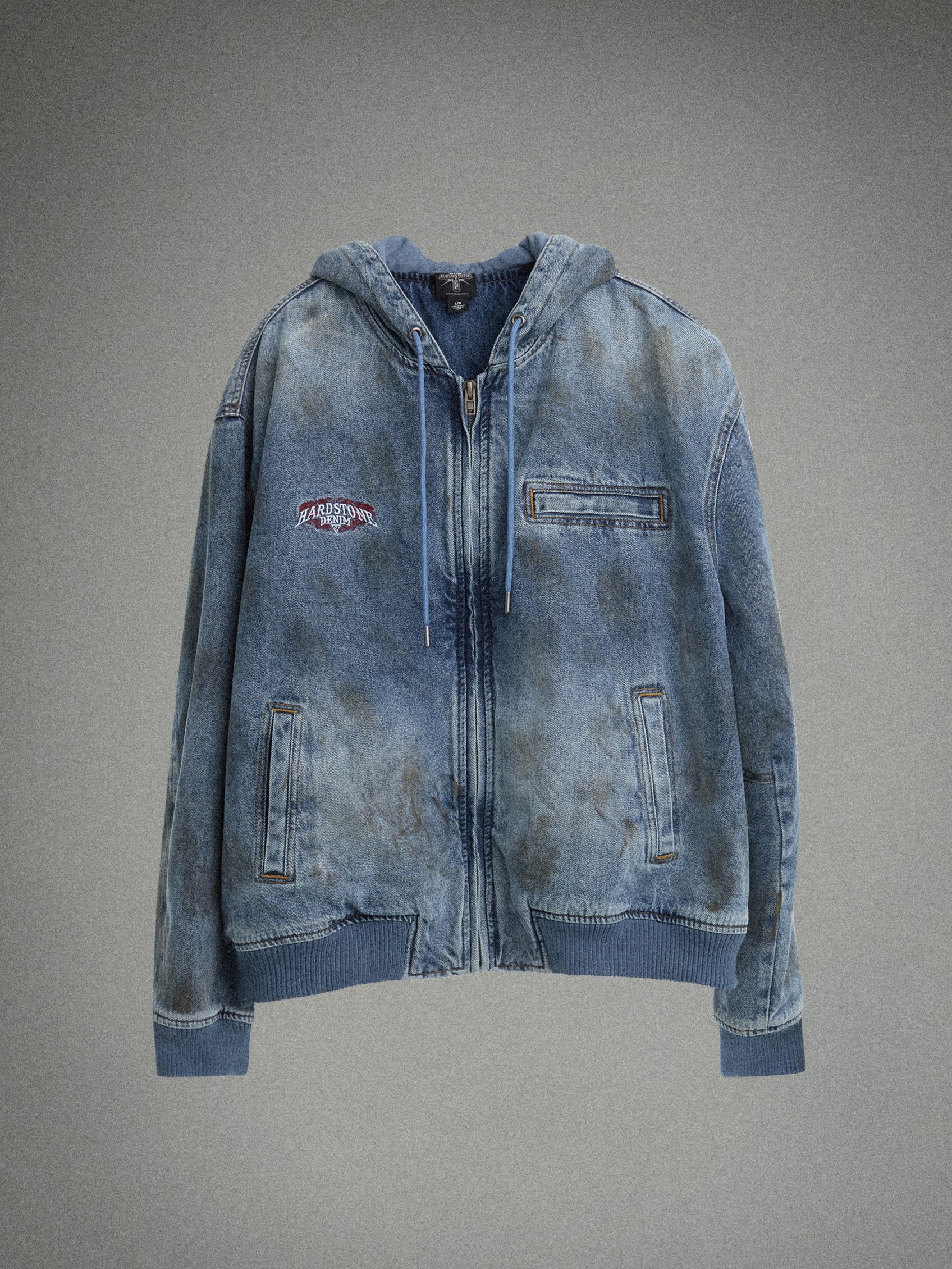HARDSTONE Denim Hooded Jacket - Image 8