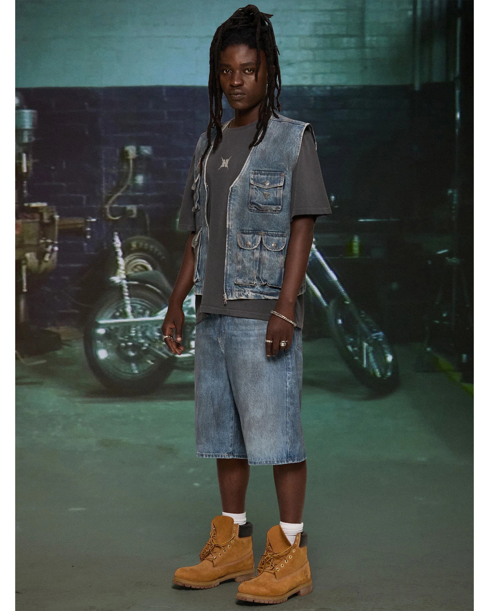HARDSTONE Denim Shorts - Image 2