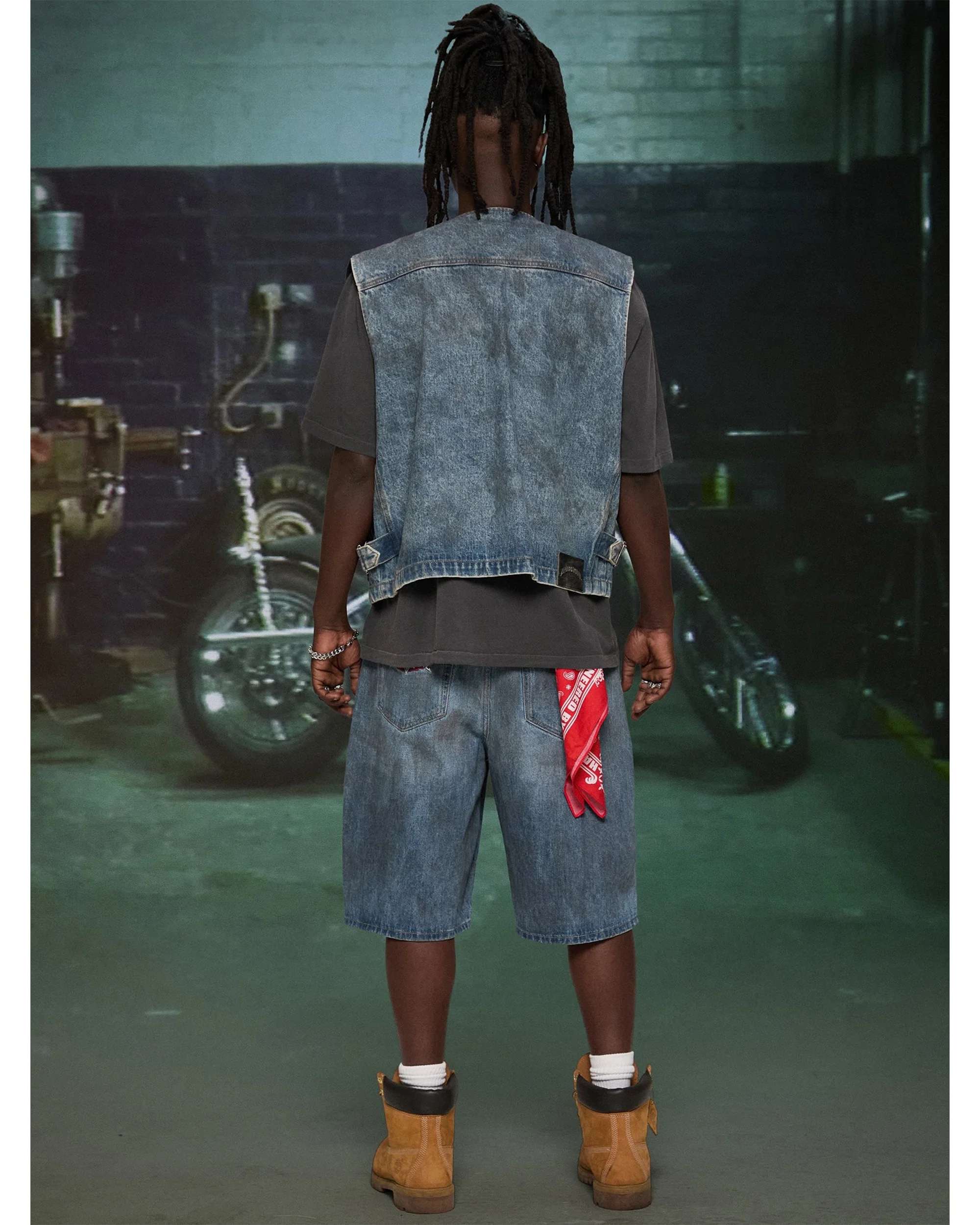 HARDSTONE Denim Shorts - Image 4