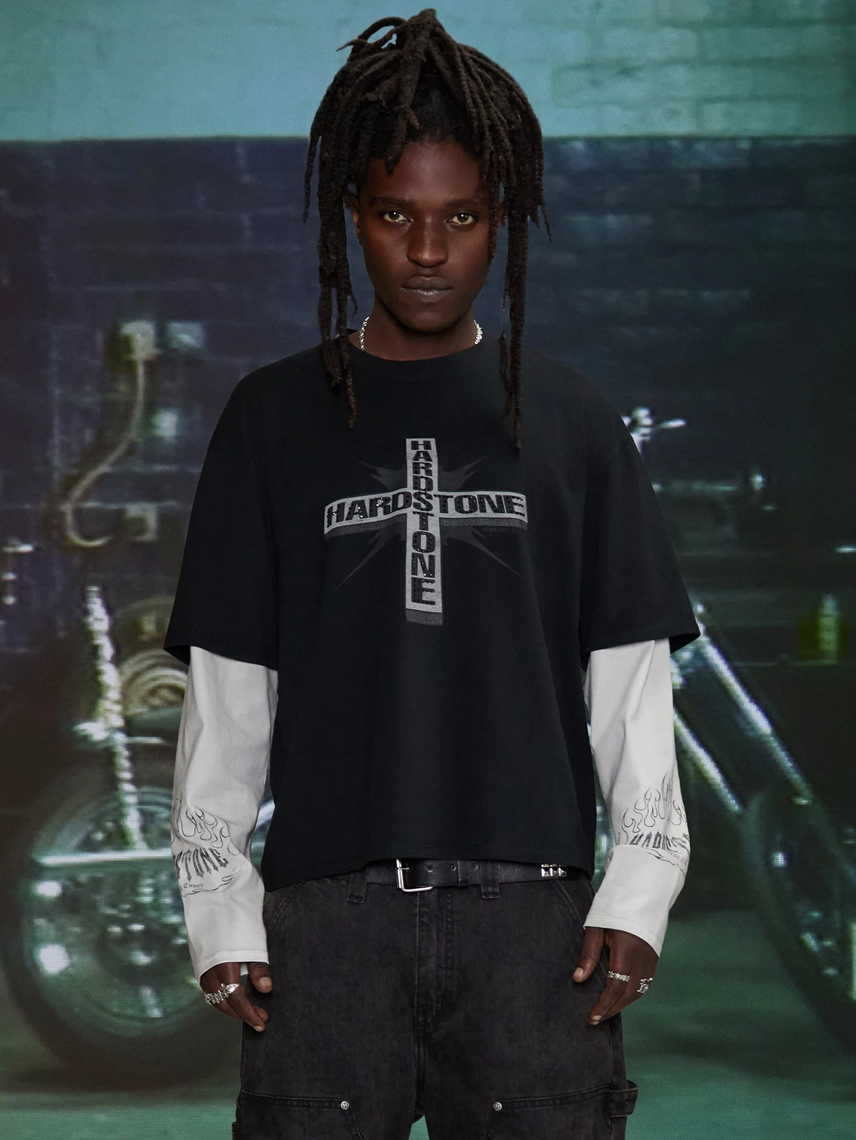 HARDSTONE Layered Long-Sleeve Tee - Image 11