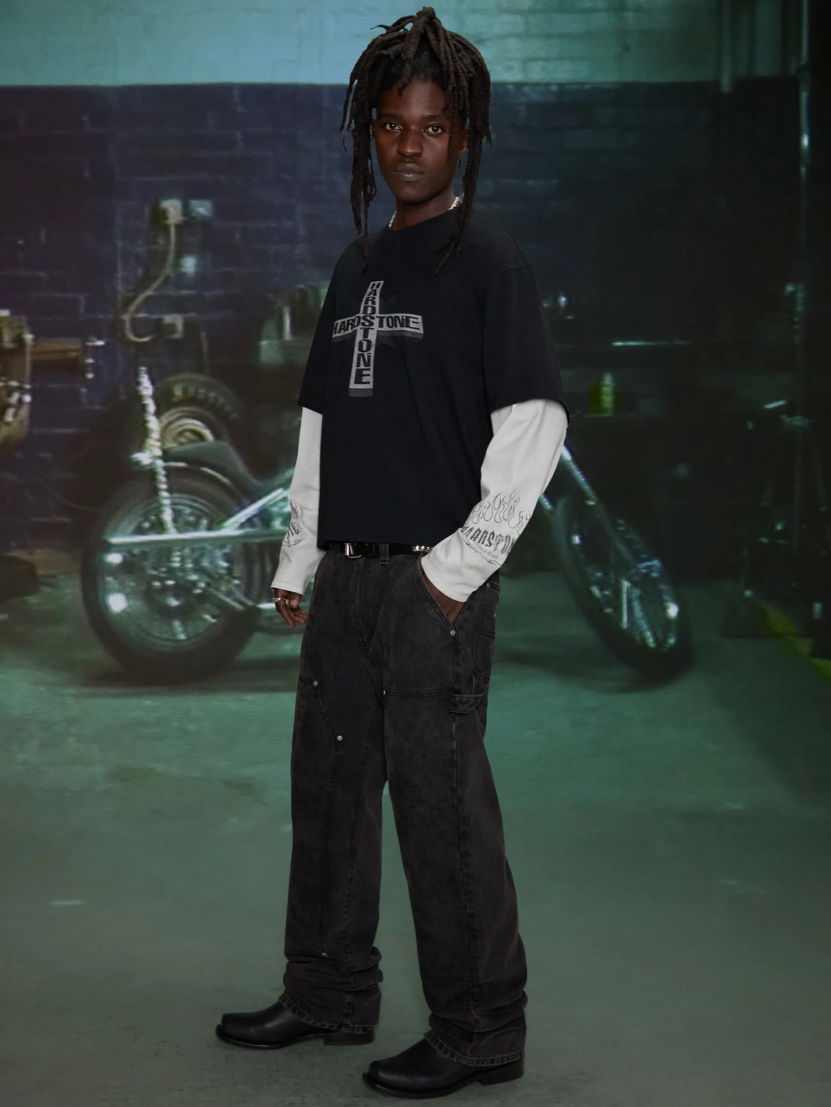 HARDSTONE Layered Long-Sleeve Tee - Image 13
