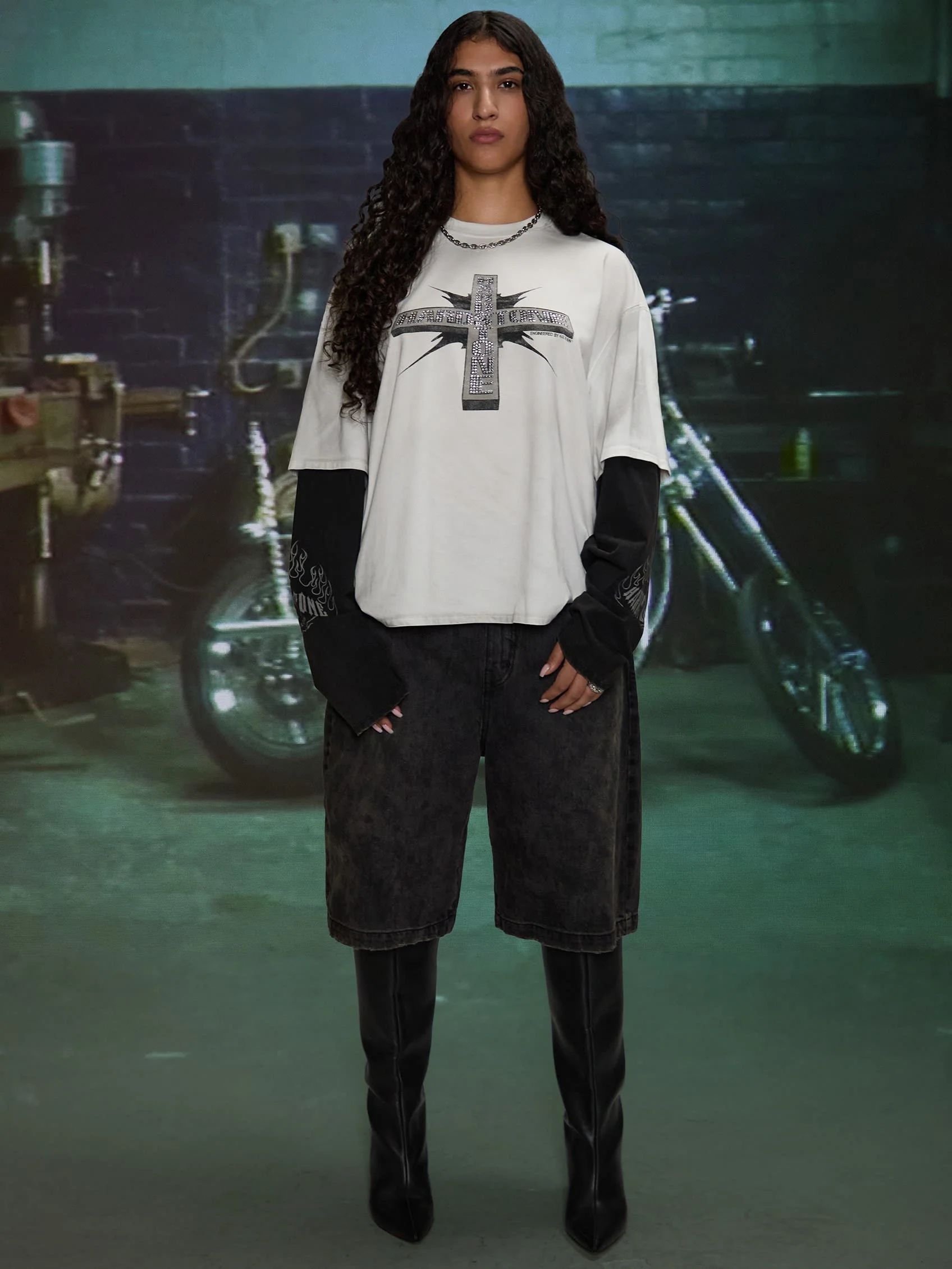HARDSTONE Layered Long-Sleeve Tee - Image 19