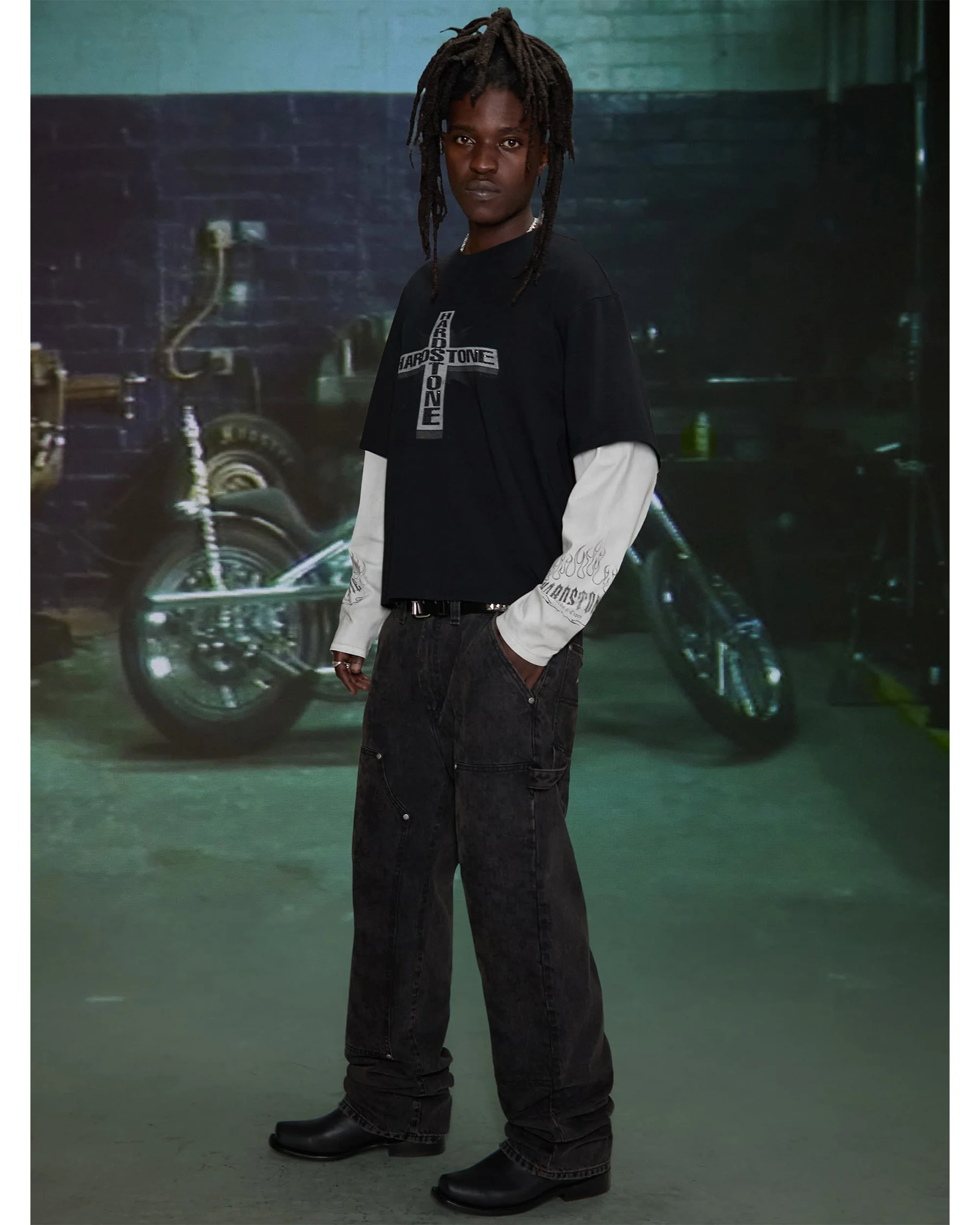 HARDSTONE Layered Long-Sleeve Tee - Image 4