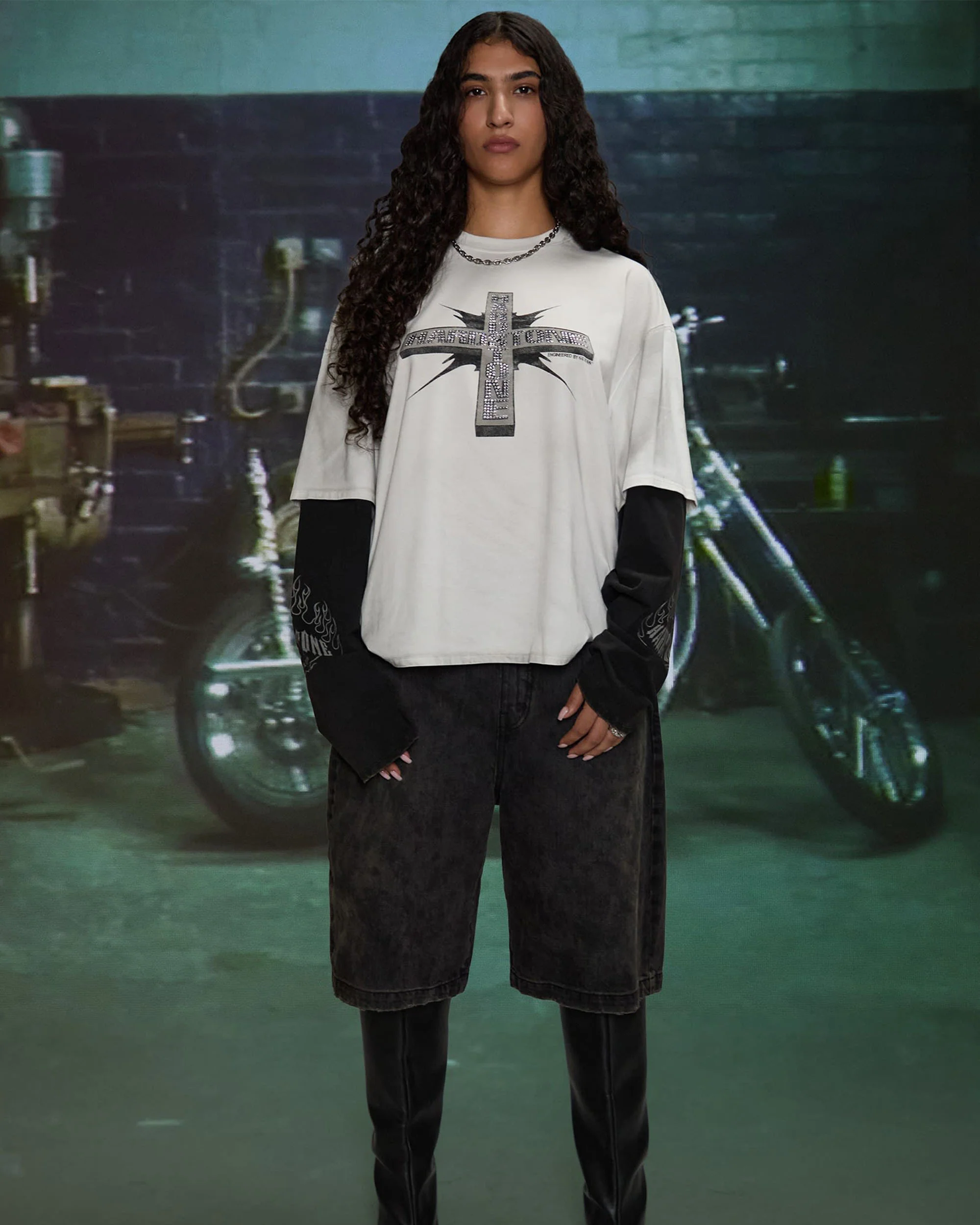 HARDSTONE Layered Long-Sleeve Tee - Image 9