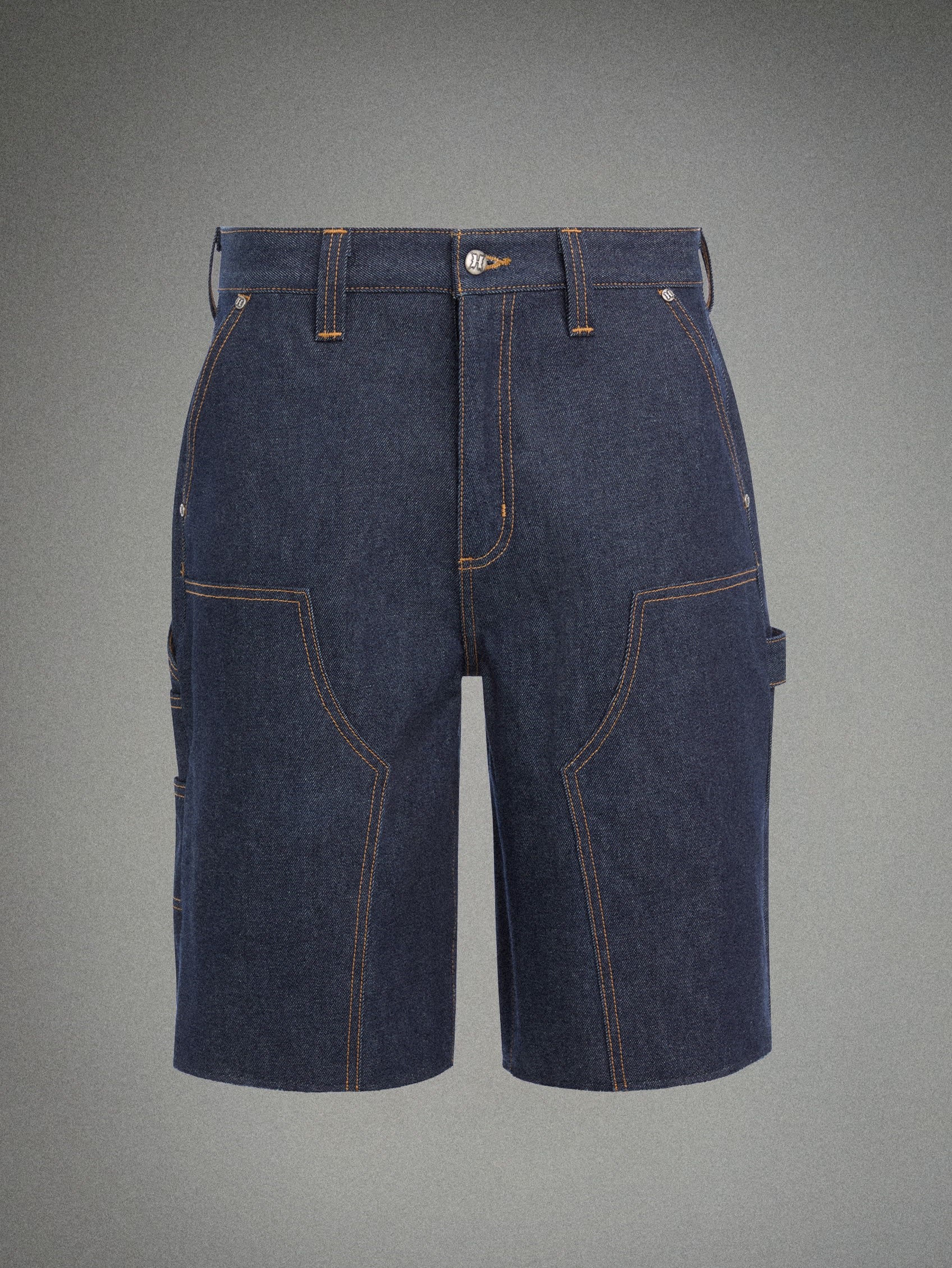 HARDSTONE Raw Denim Carpenter Shorts - Image 7