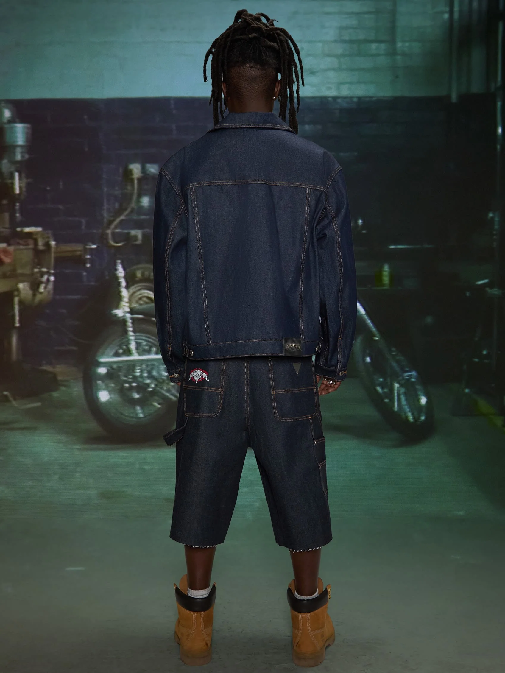 HARDSTONE Raw Denim Jacket - Image 10