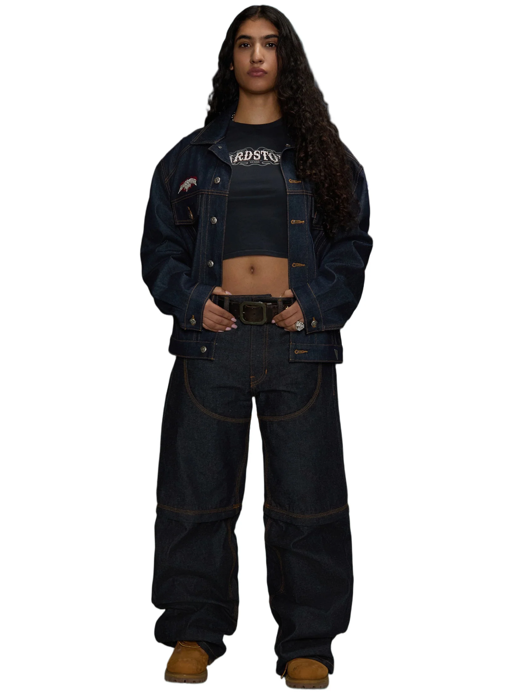 HARDSTONE Raw Denim Jacket - Image 17