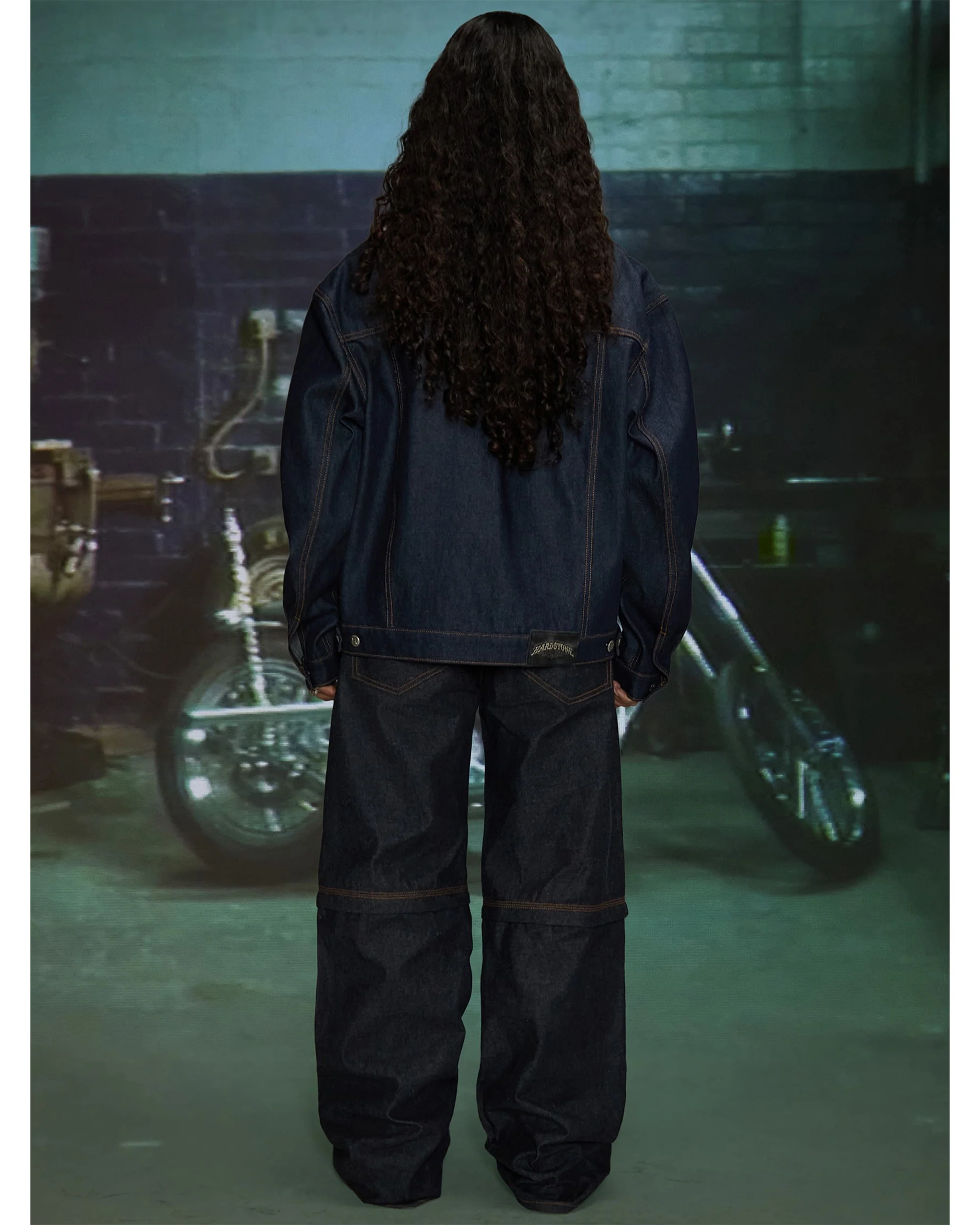 HARDSTONE Raw Denim Jacket - Image 3