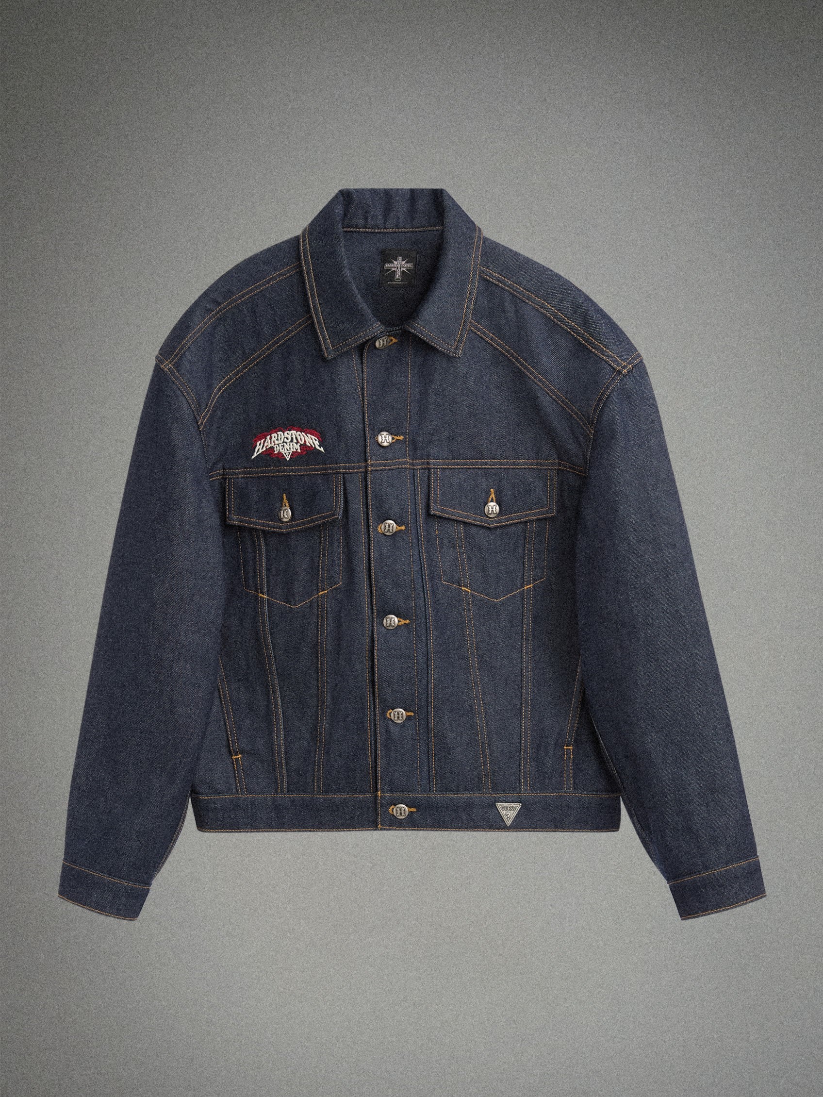 HARDSTONE Raw Denim Jacket - Image 8
