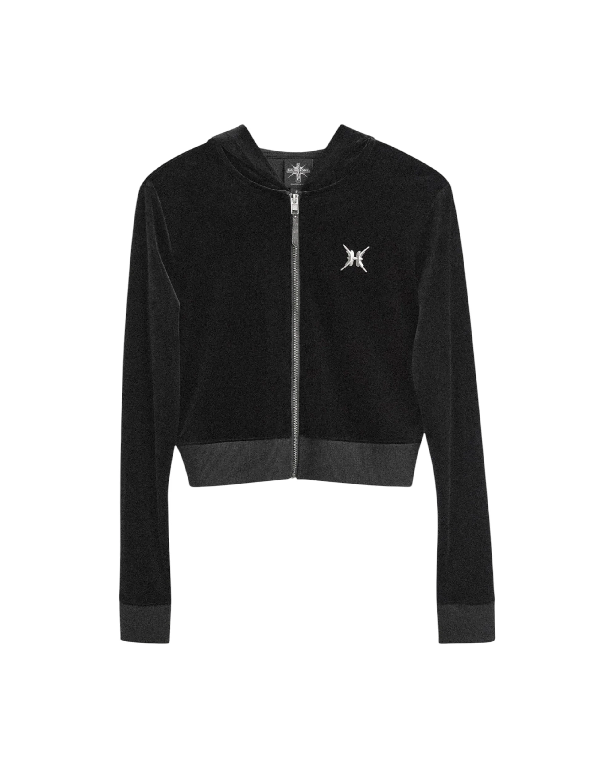 HARDSTONE Velour Zip-Up Hoodie