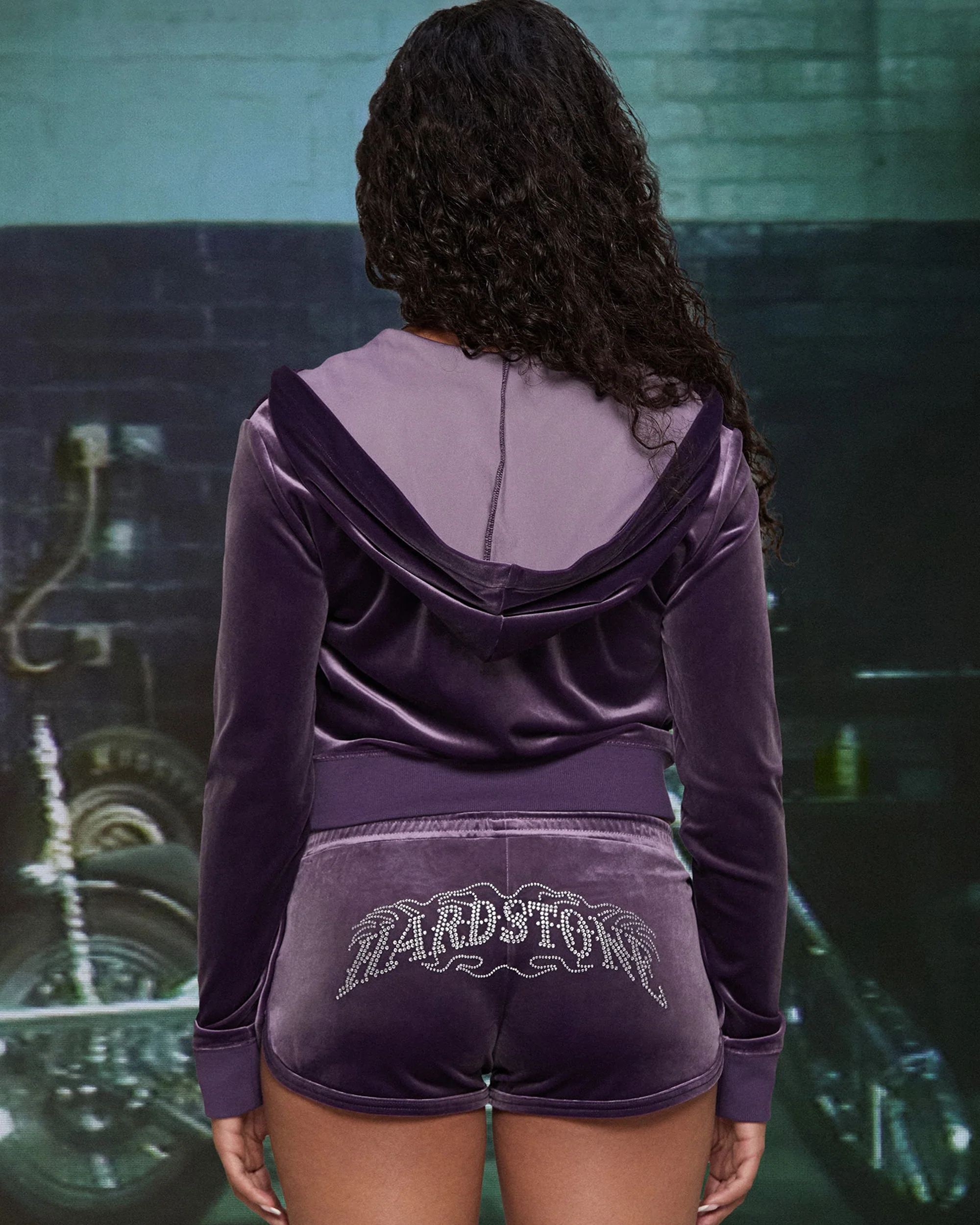 HARDSTONE Velour Zip-Up Hoodie - Image 10