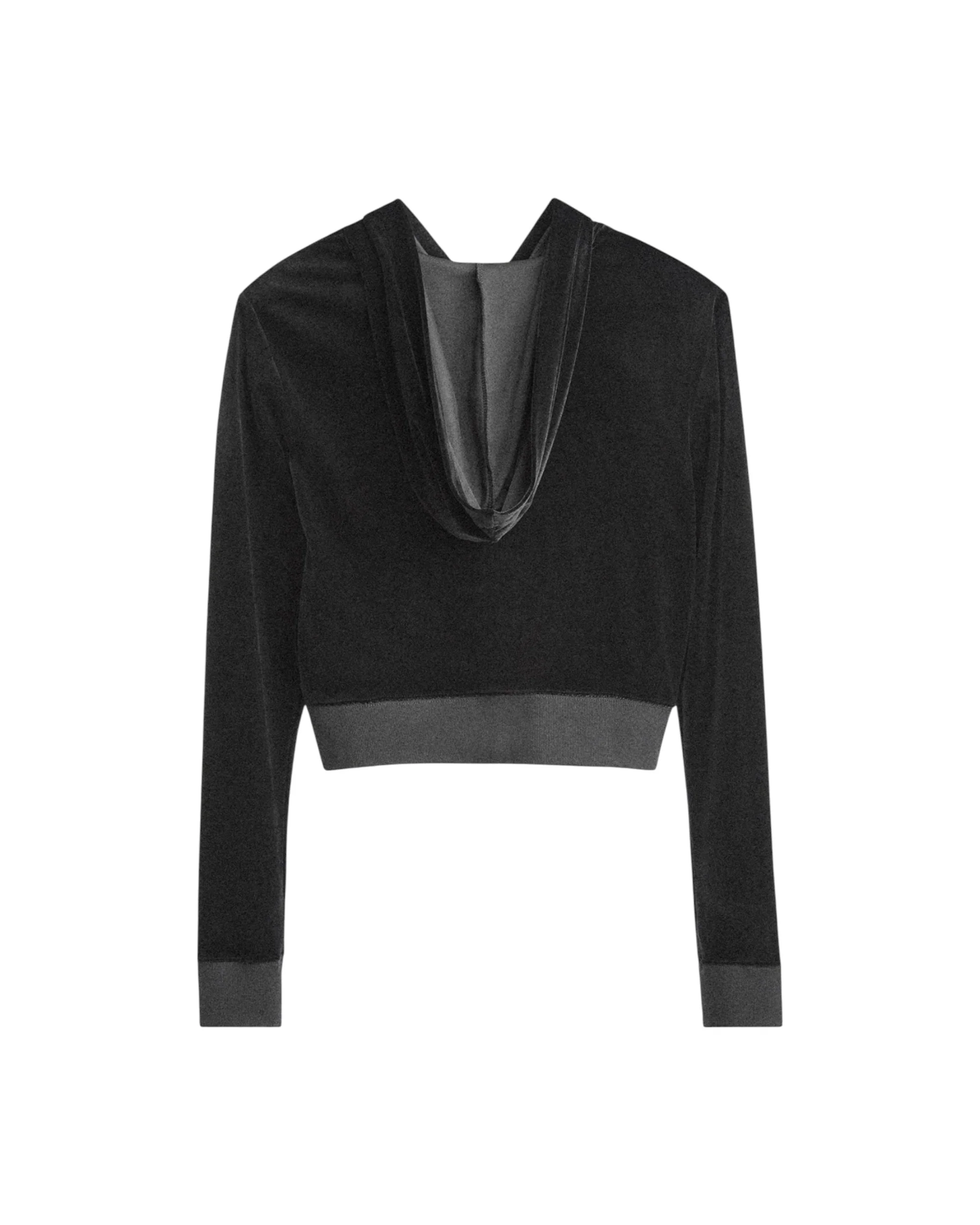HARDSTONE Velour Zip-Up Hoodie - Image 3