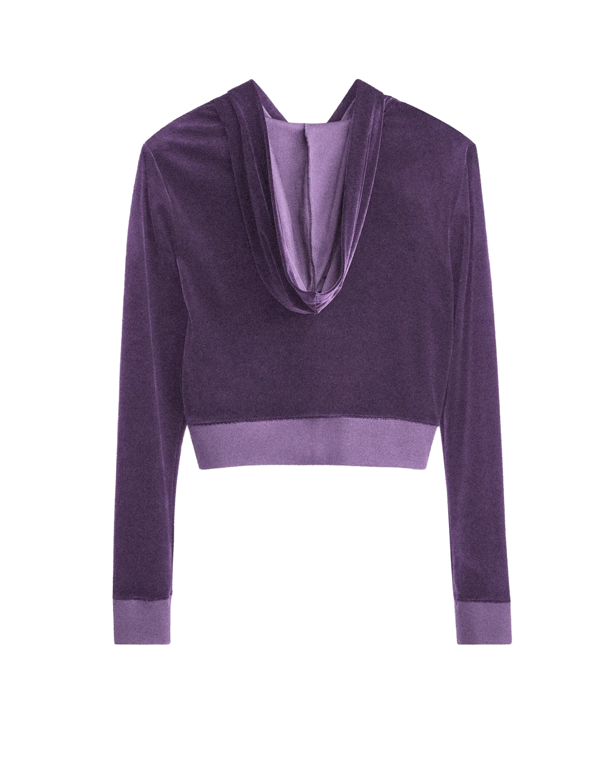 HARDSTONE Velour Zip-Up Hoodie - Image 8
