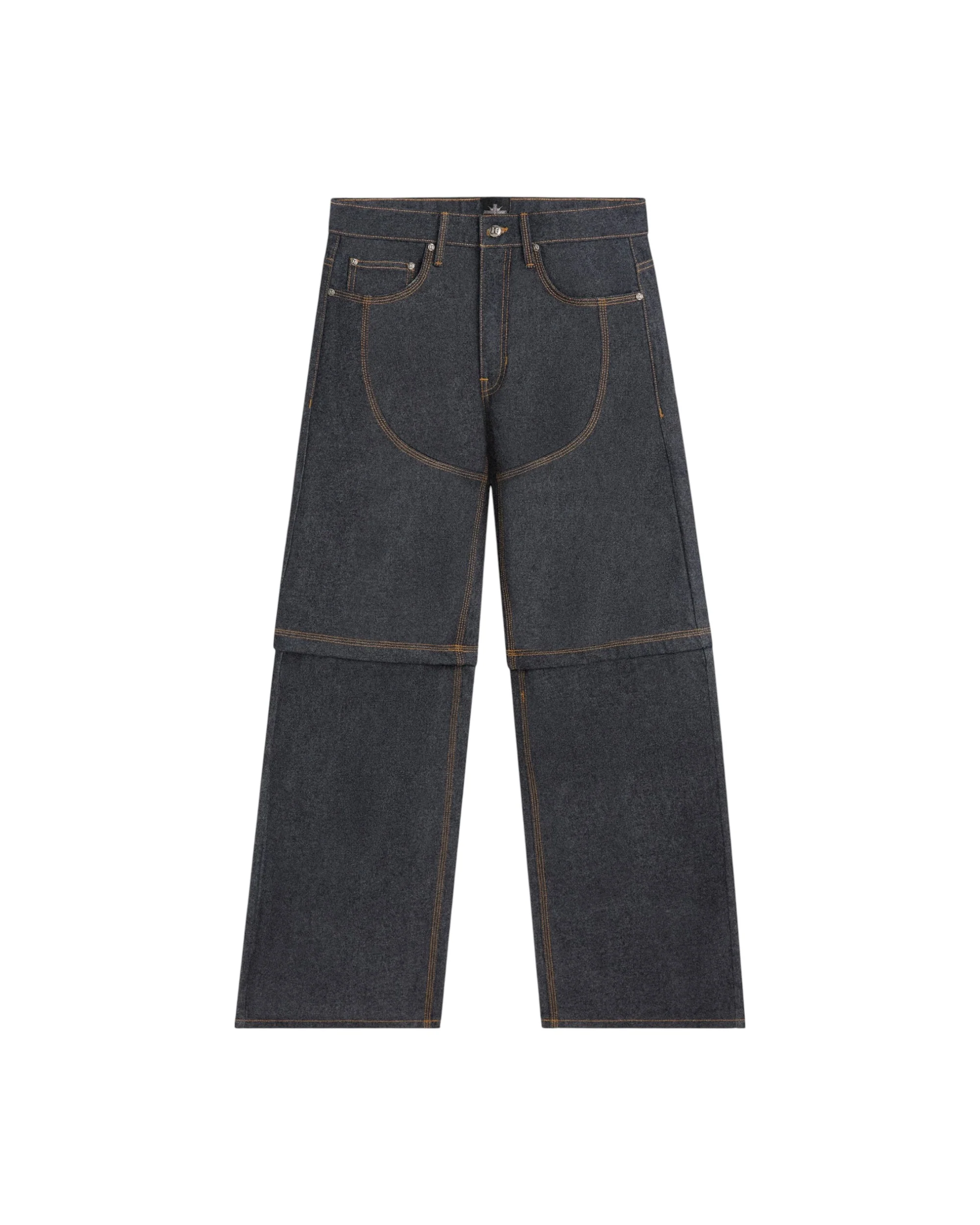 HARDSTONE Zip-Off Raw Denim Jeans