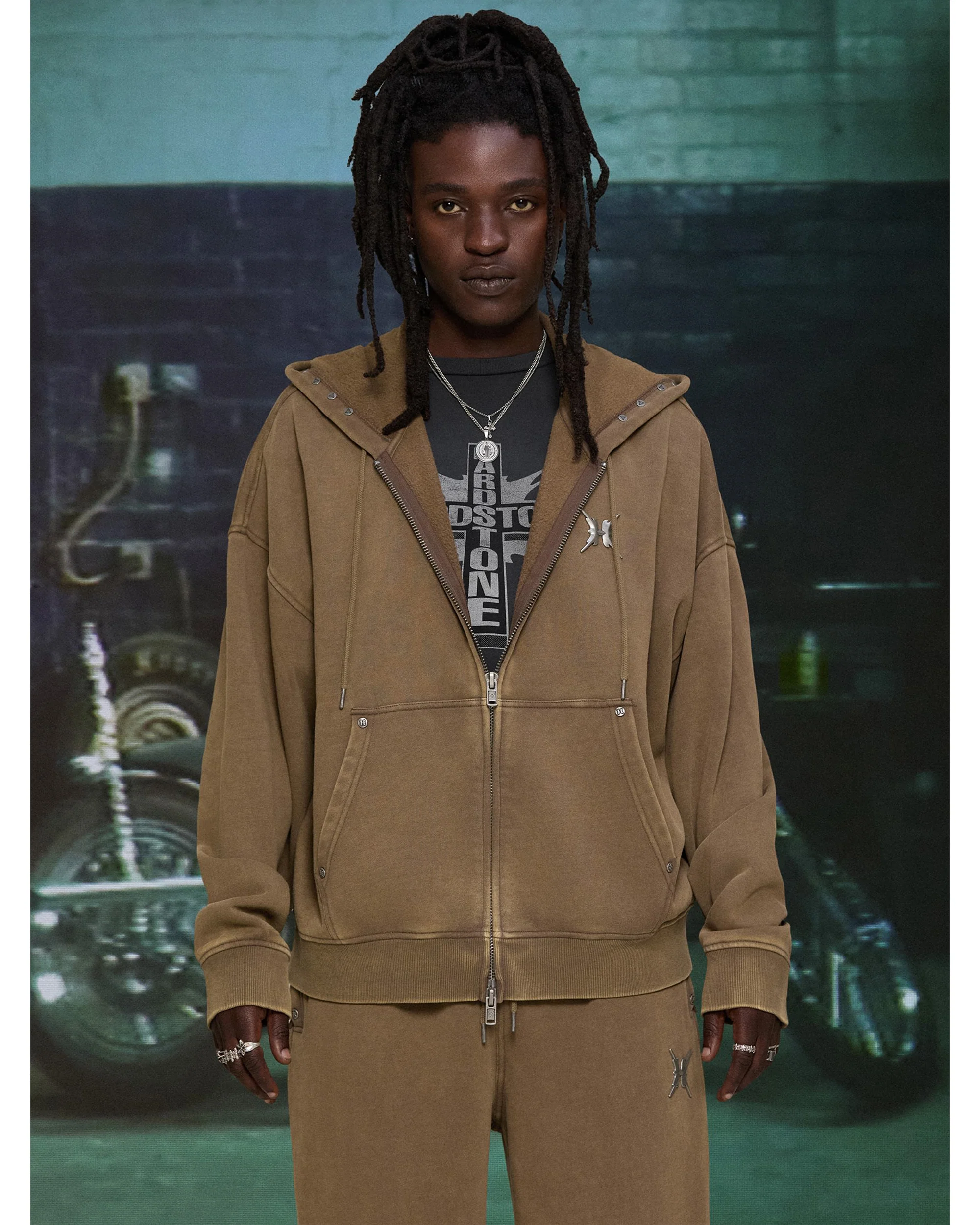 HARDSTONE Zip-Up Hoodie - Image 5