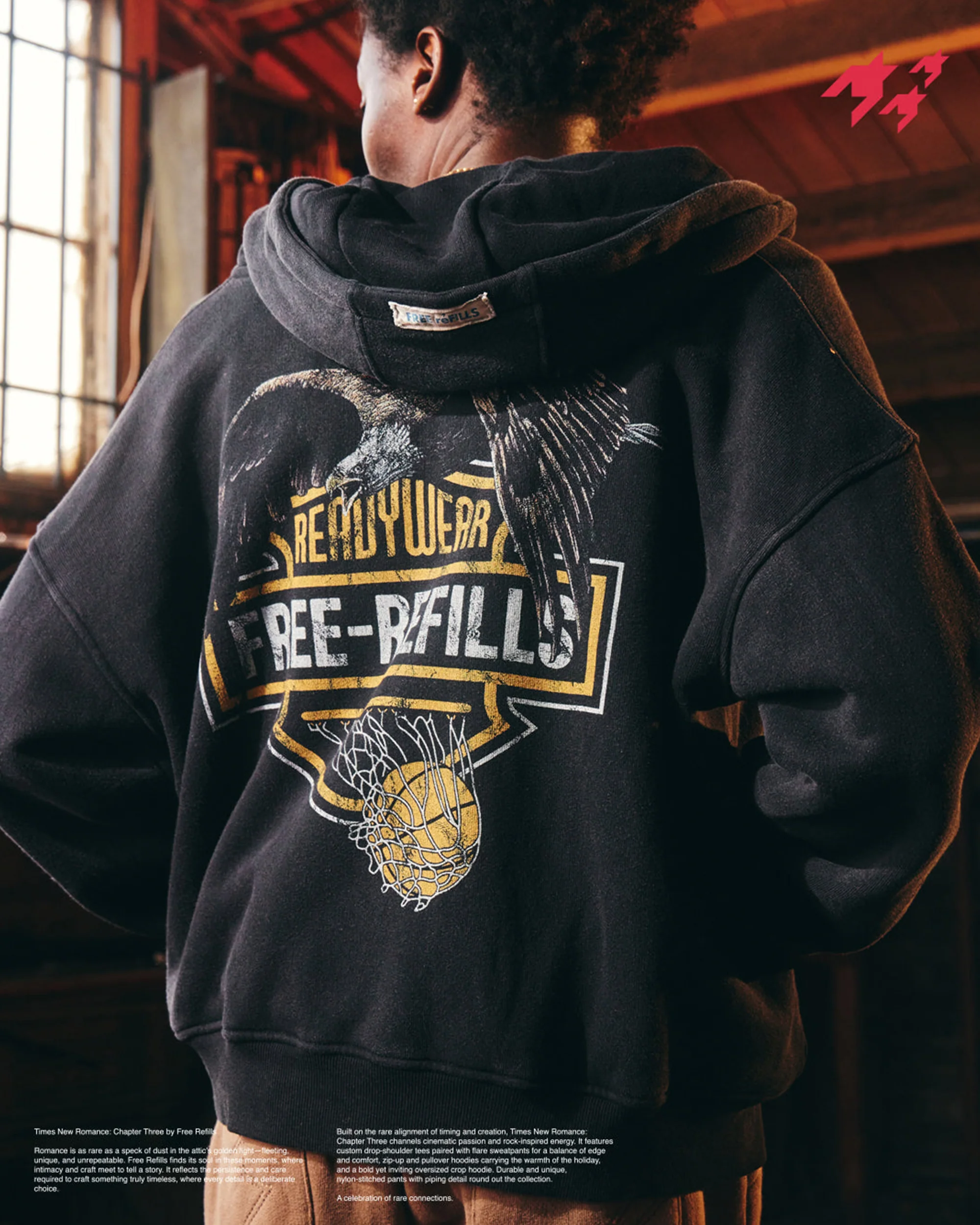 Harley Zip Up Hoodie - Vintage Black - Image 4