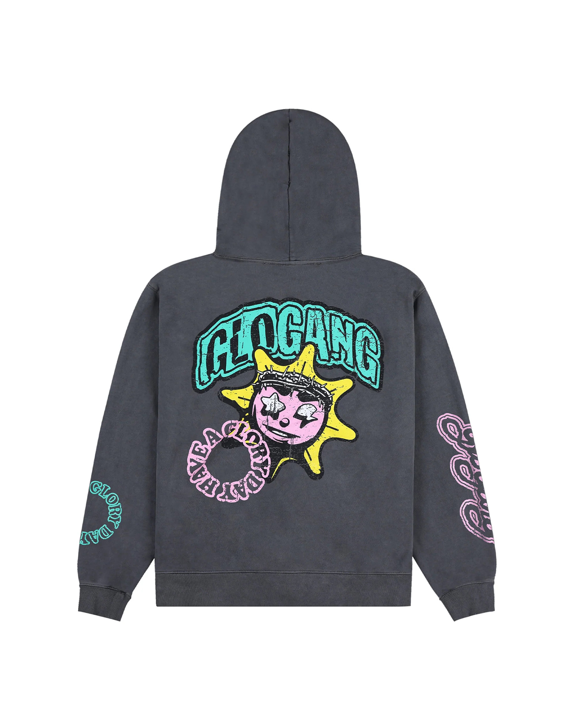 Have A Glory Day Zip Up Hoodie (Black) - Image 2