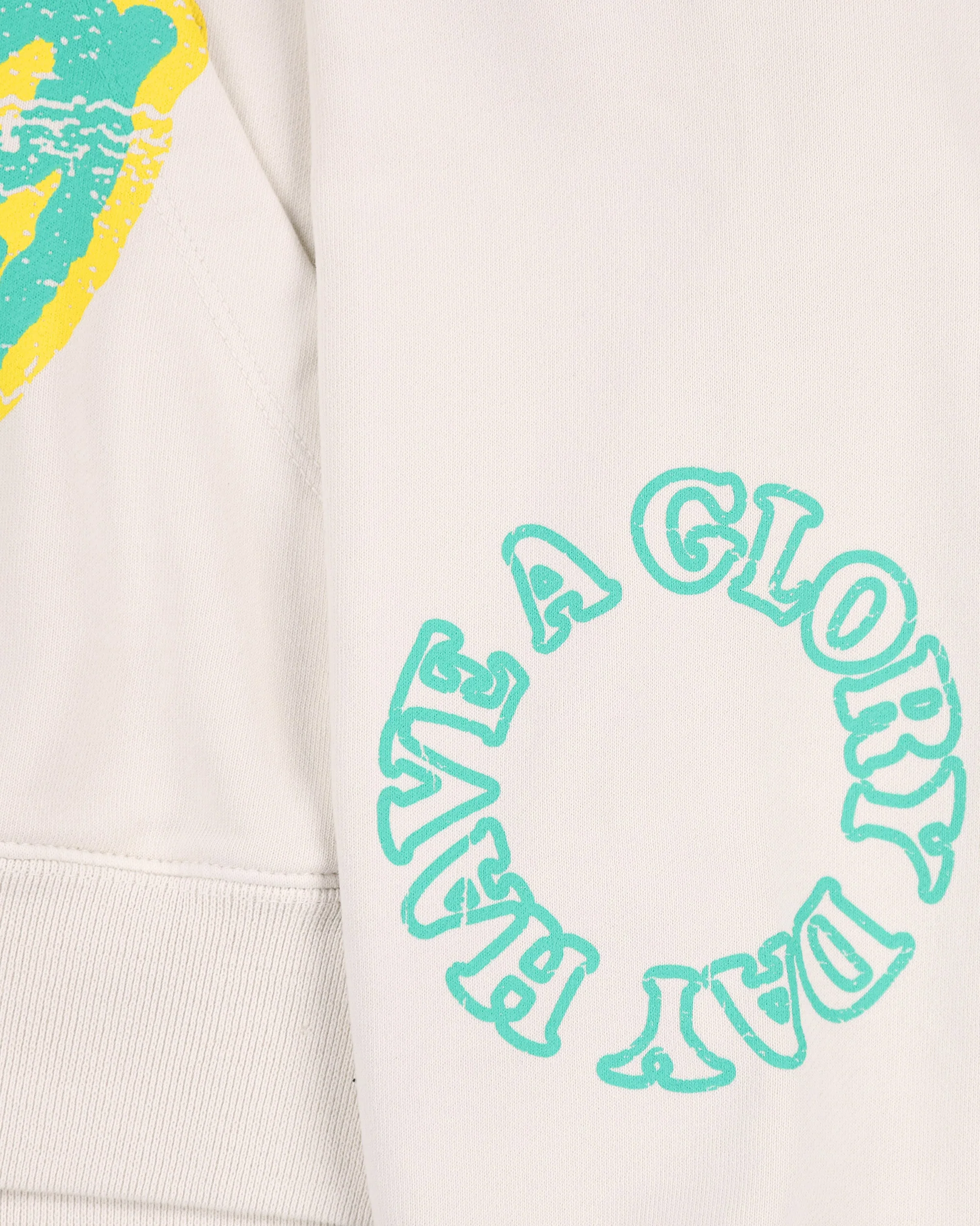 Have A Glory Day Zip Up Hoodie (Cream) - Image 4