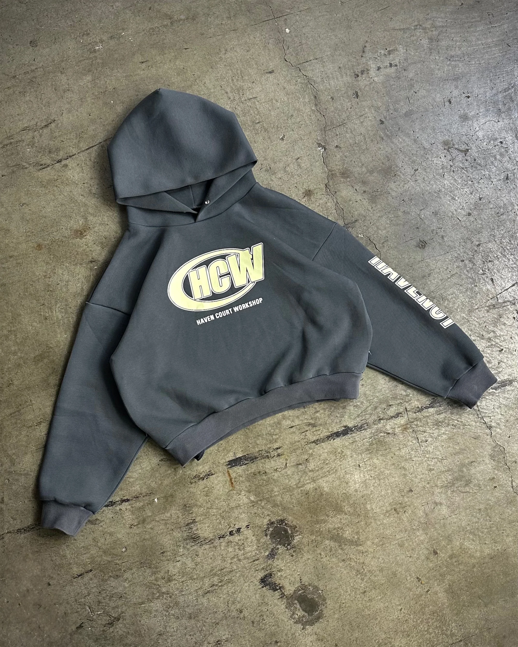 HCW Hoodie (gray/beige) - Image 2