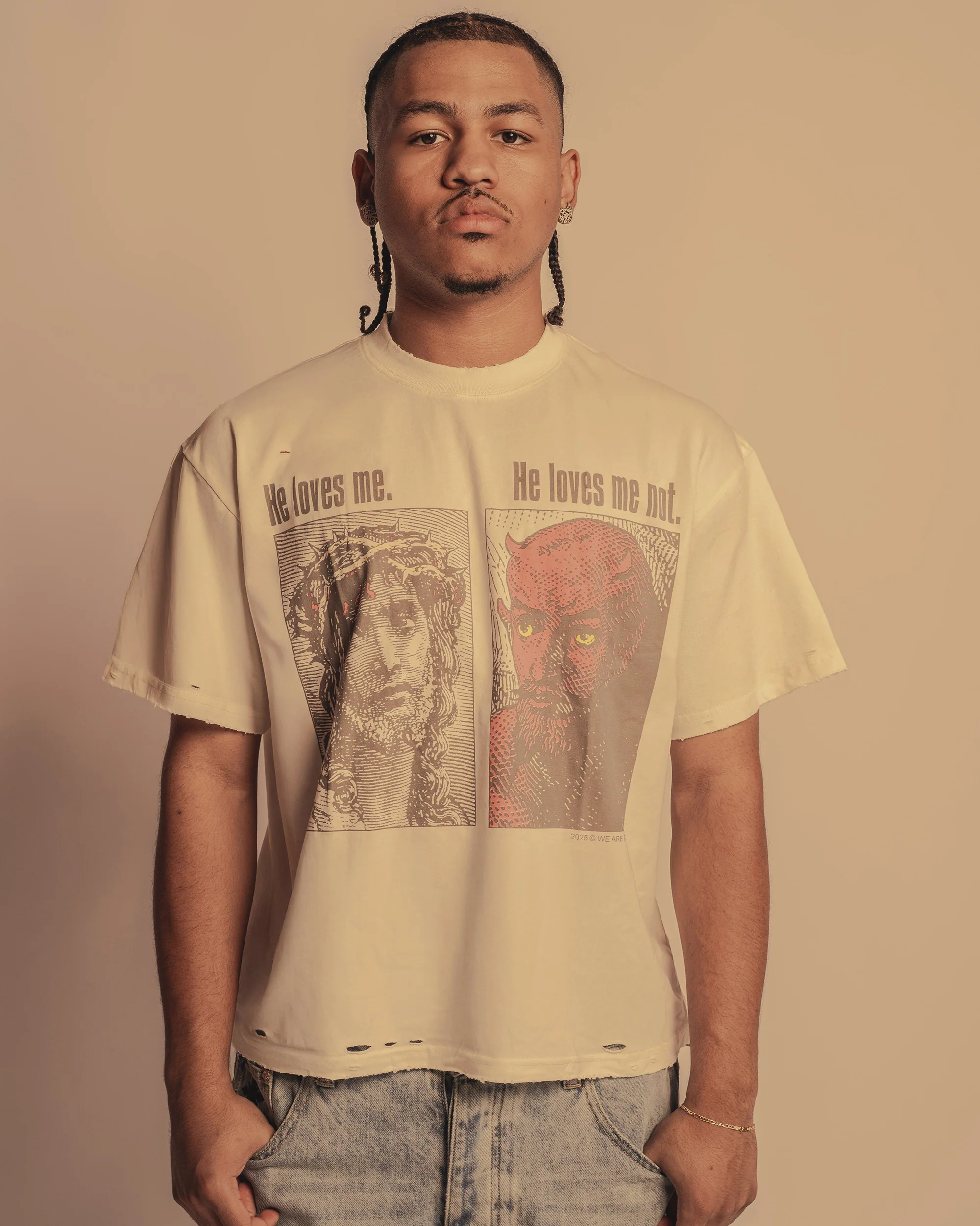 "He Loves Me" Vintage Tee - Image 3