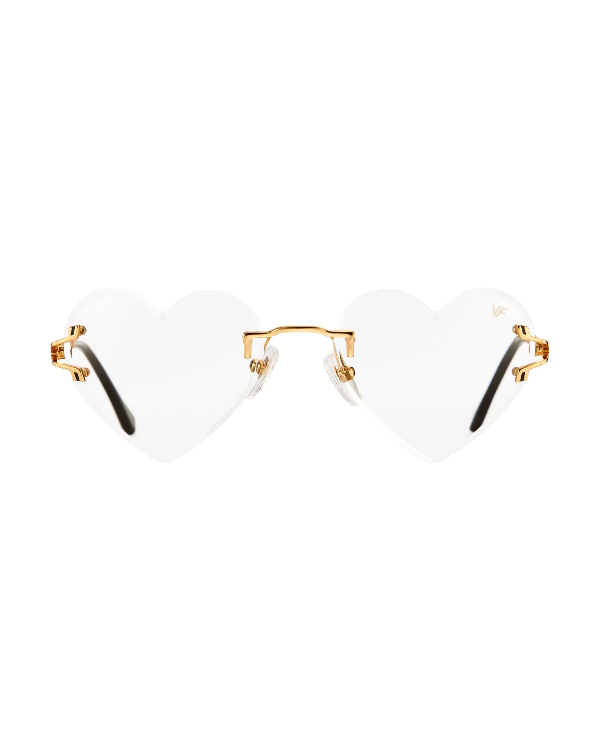 Heart Decor Rimless Drill Mount 24KT Gold - Image 21