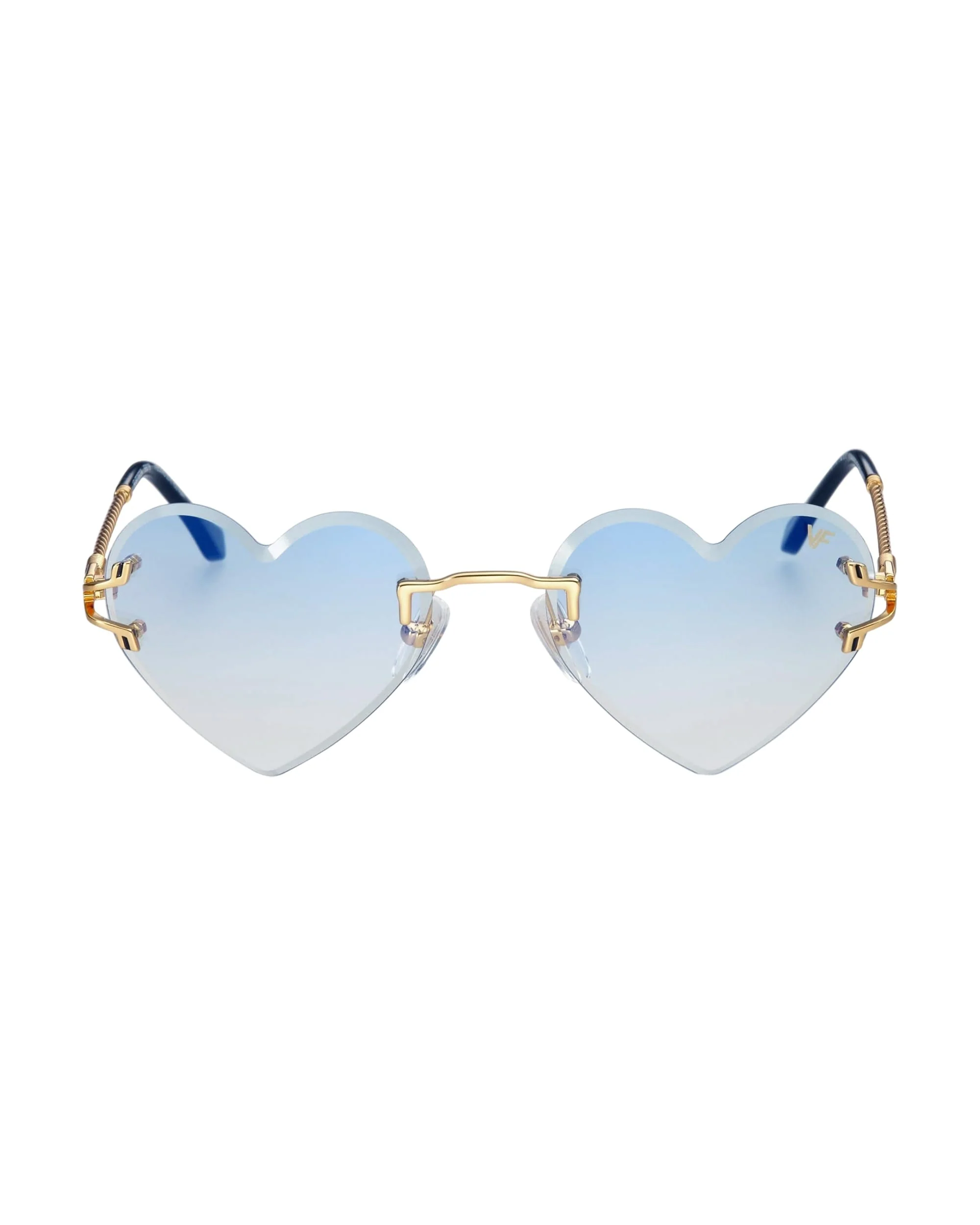 Heart Decor Rimless Drill Mount 24KT Gold - Image 8