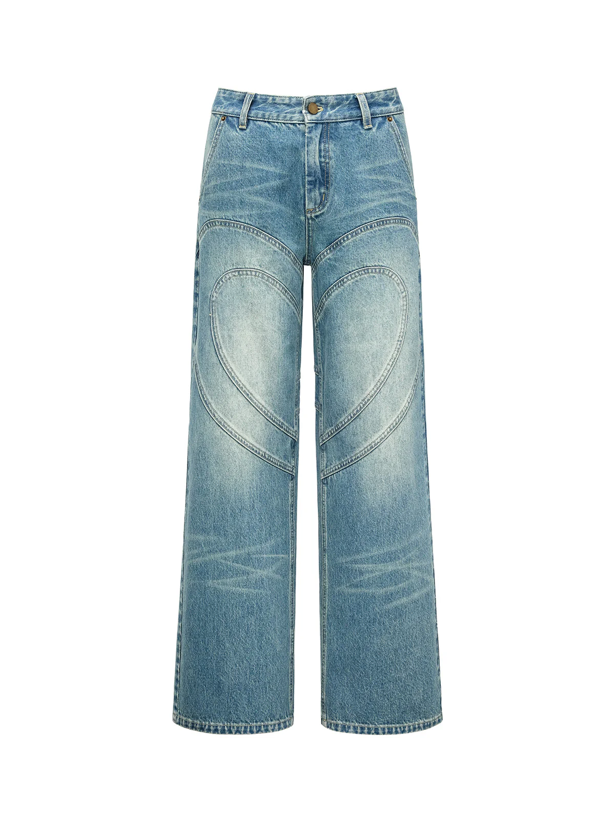 Heart Patchwork Jeans - Image 12