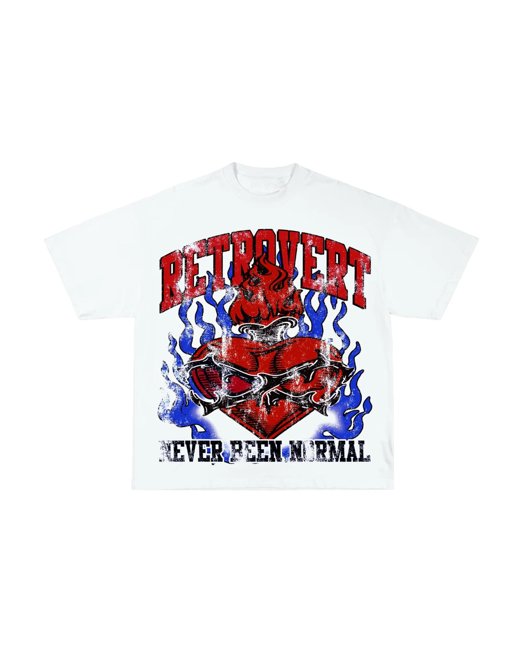 HEART THORN BLUE/RED TEE