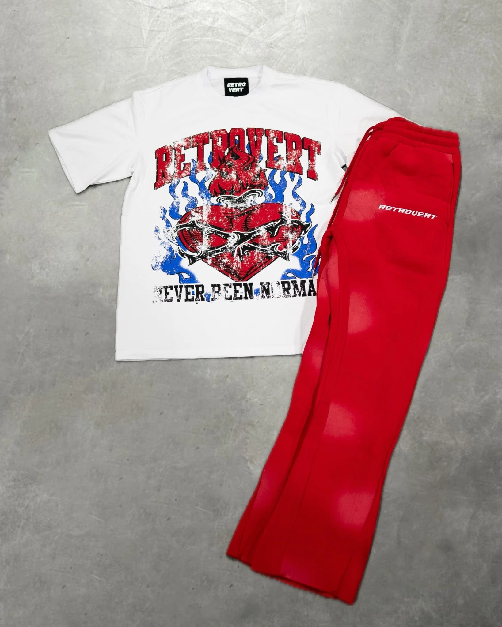 HEART THORN BLUE/RED TEE - Image 2