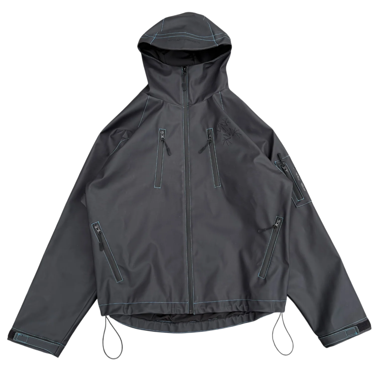 HEAT REACTIVE SKI JACKET (BLACK/BLUE) - Image 12