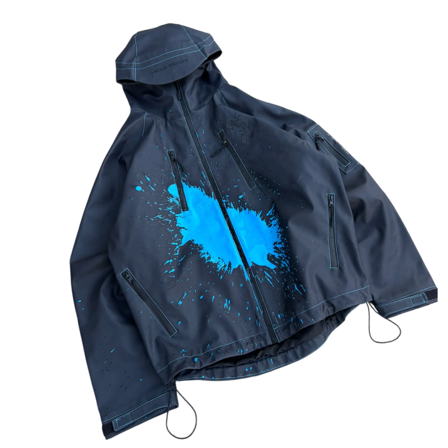 HEAT REACTIVE SKI JACKET (BLACK/BLUE) - Image 13