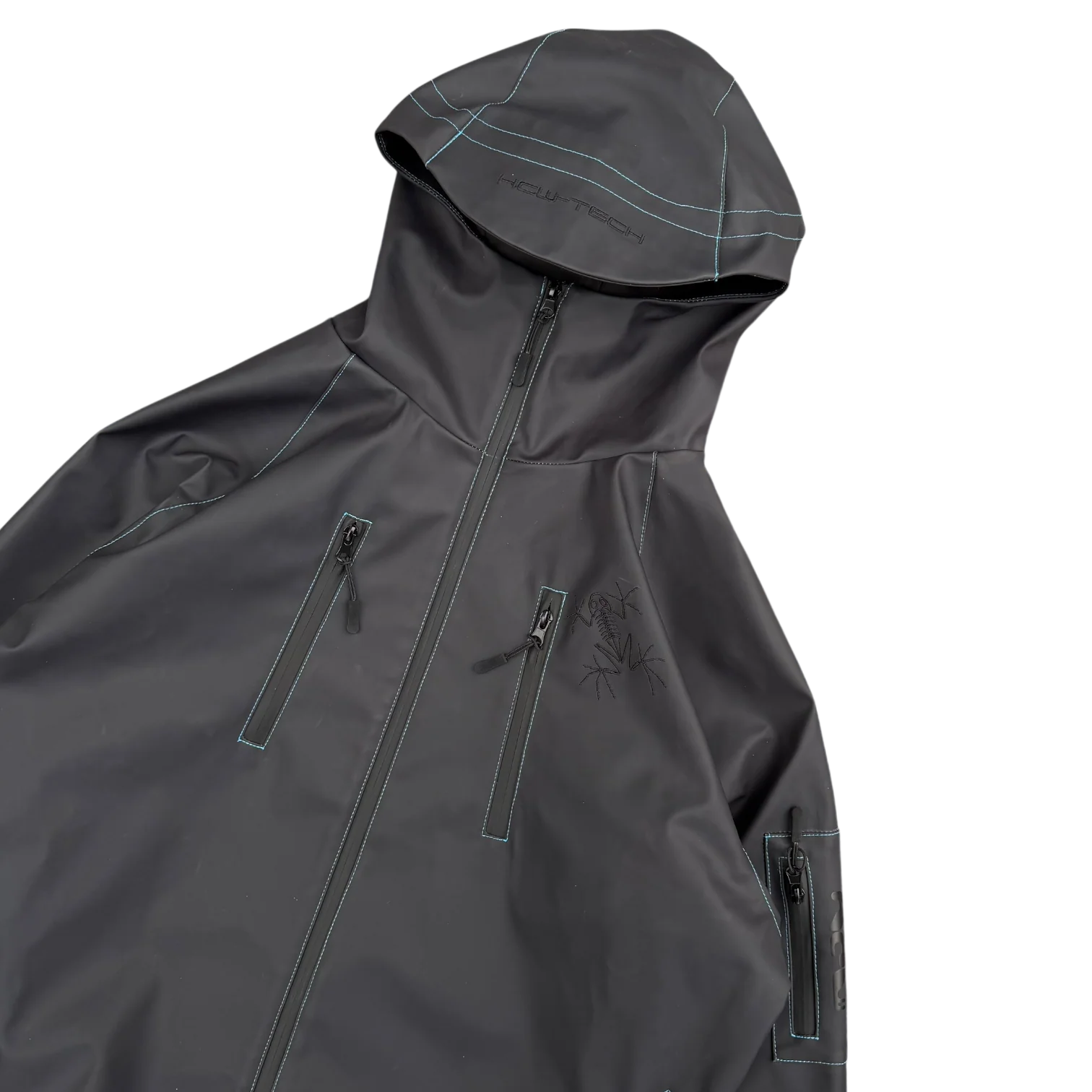 HEAT REACTIVE SKI JACKET (BLACK/BLUE) - Image 14