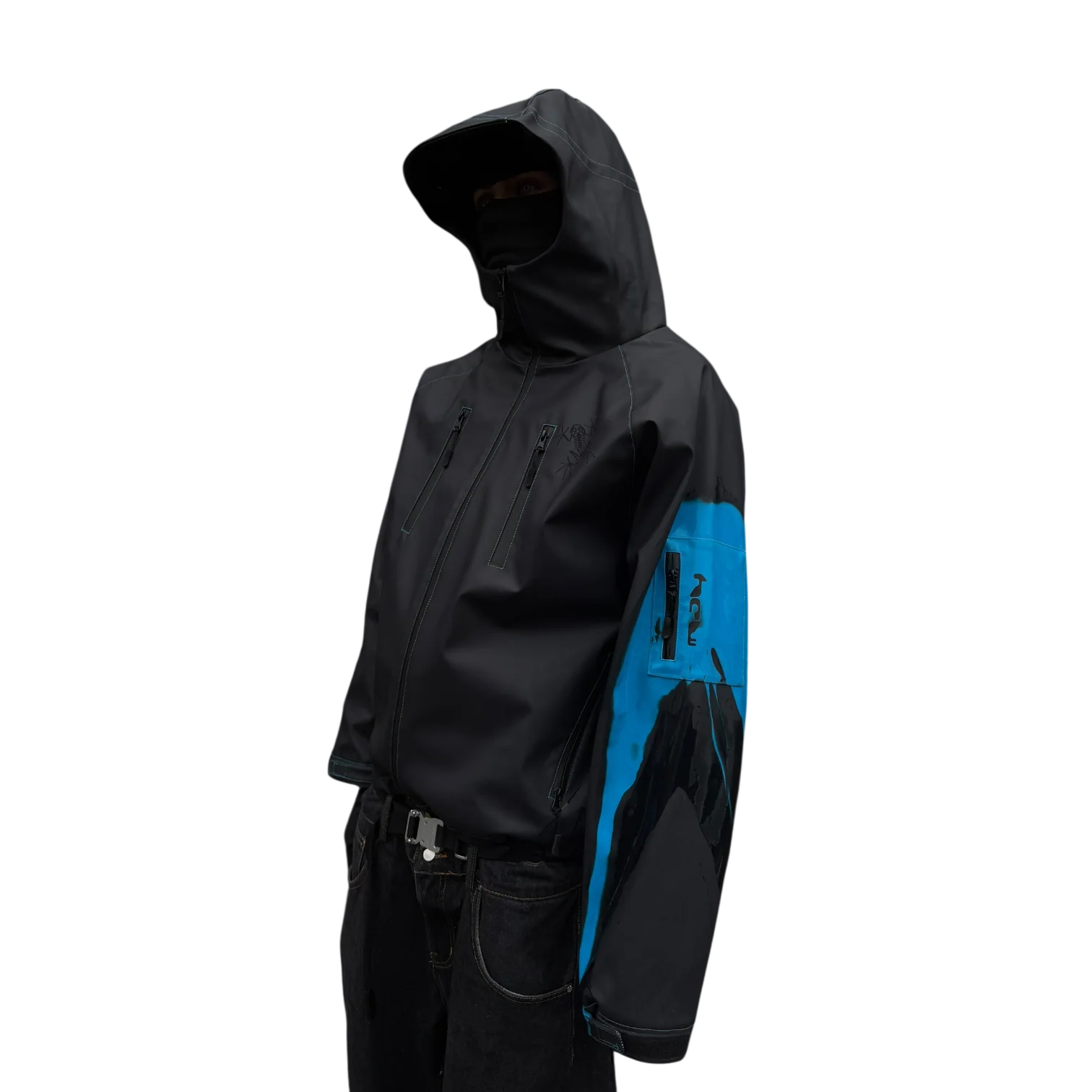 HEAT REACTIVE SKI JACKET (BLACK/BLUE) - Image 17