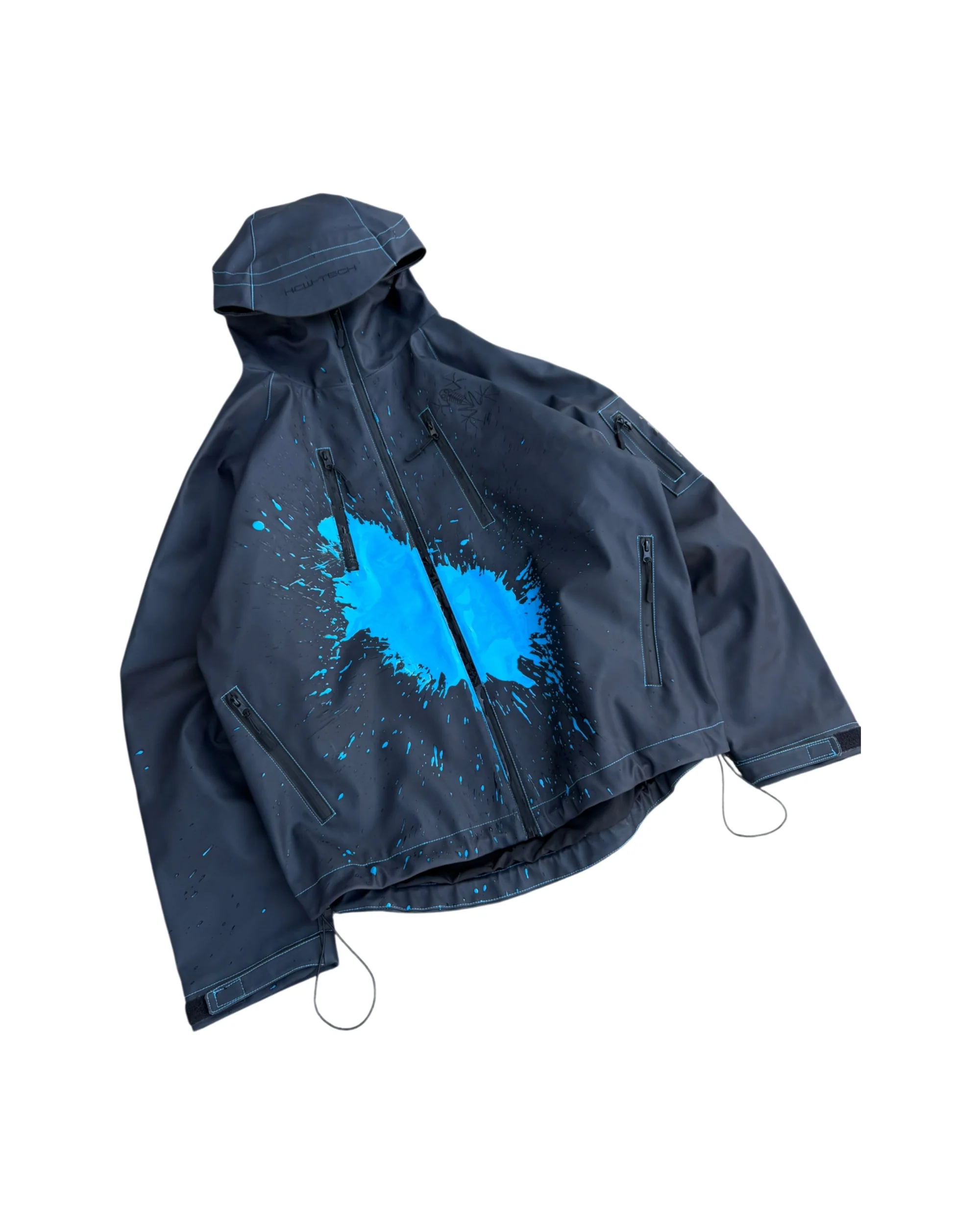 HEAT REACTIVE SKI JACKET (BLACK/BLUE) - Image 2