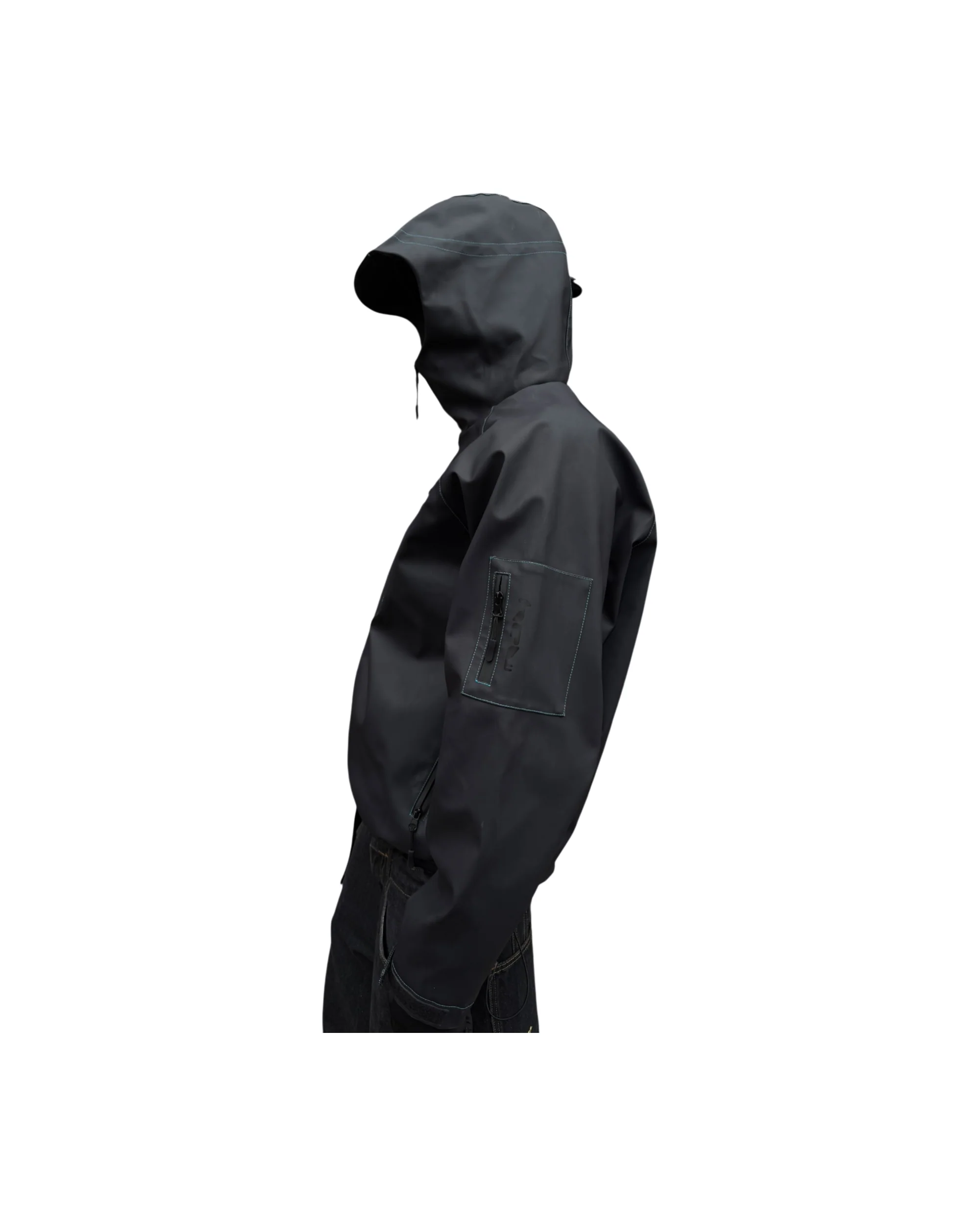 HEAT REACTIVE SKI JACKET (BLACK/BLUE) - Image 4
