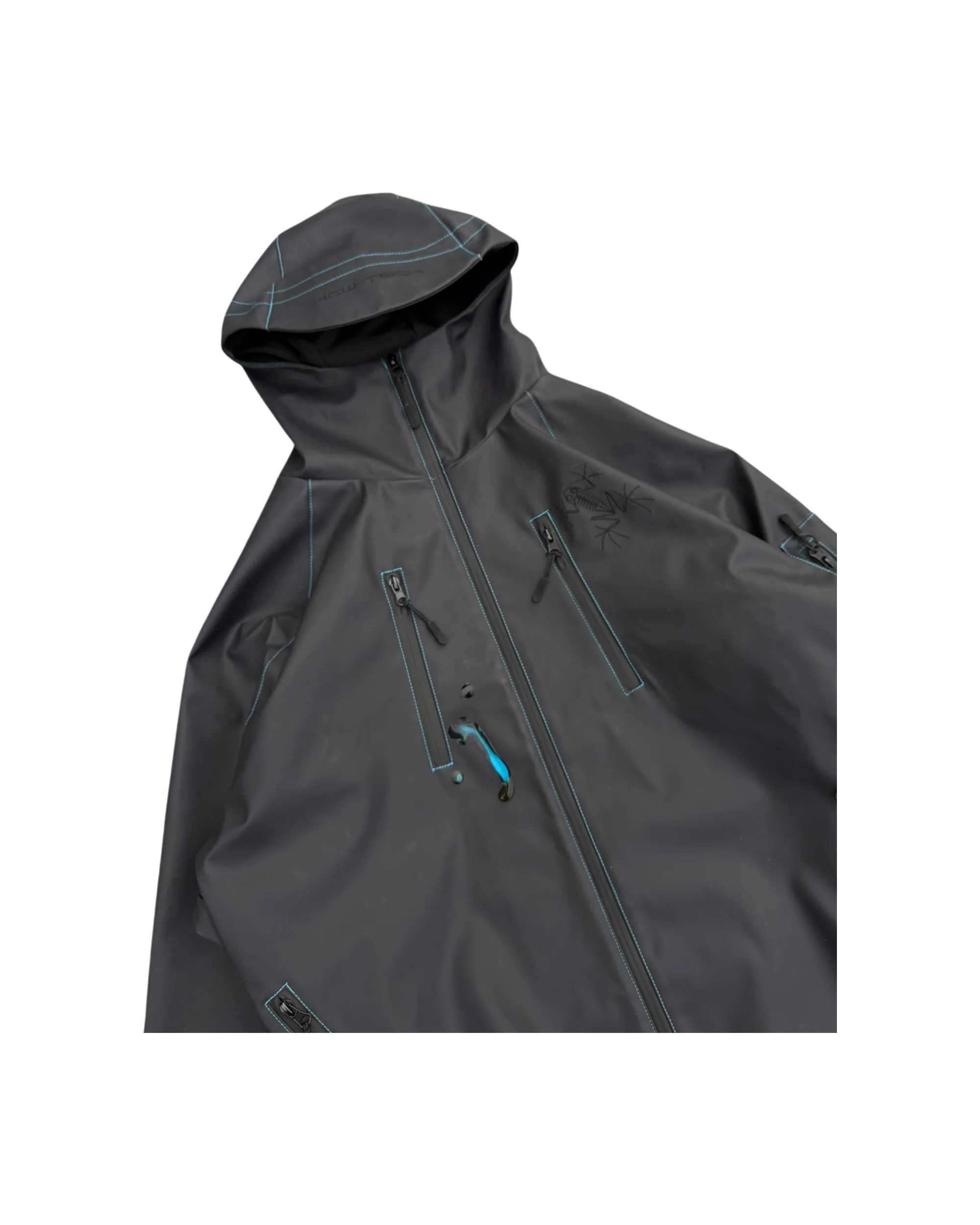 HEAT REACTIVE SKI JACKET (BLACK/BLUE) - Image 5