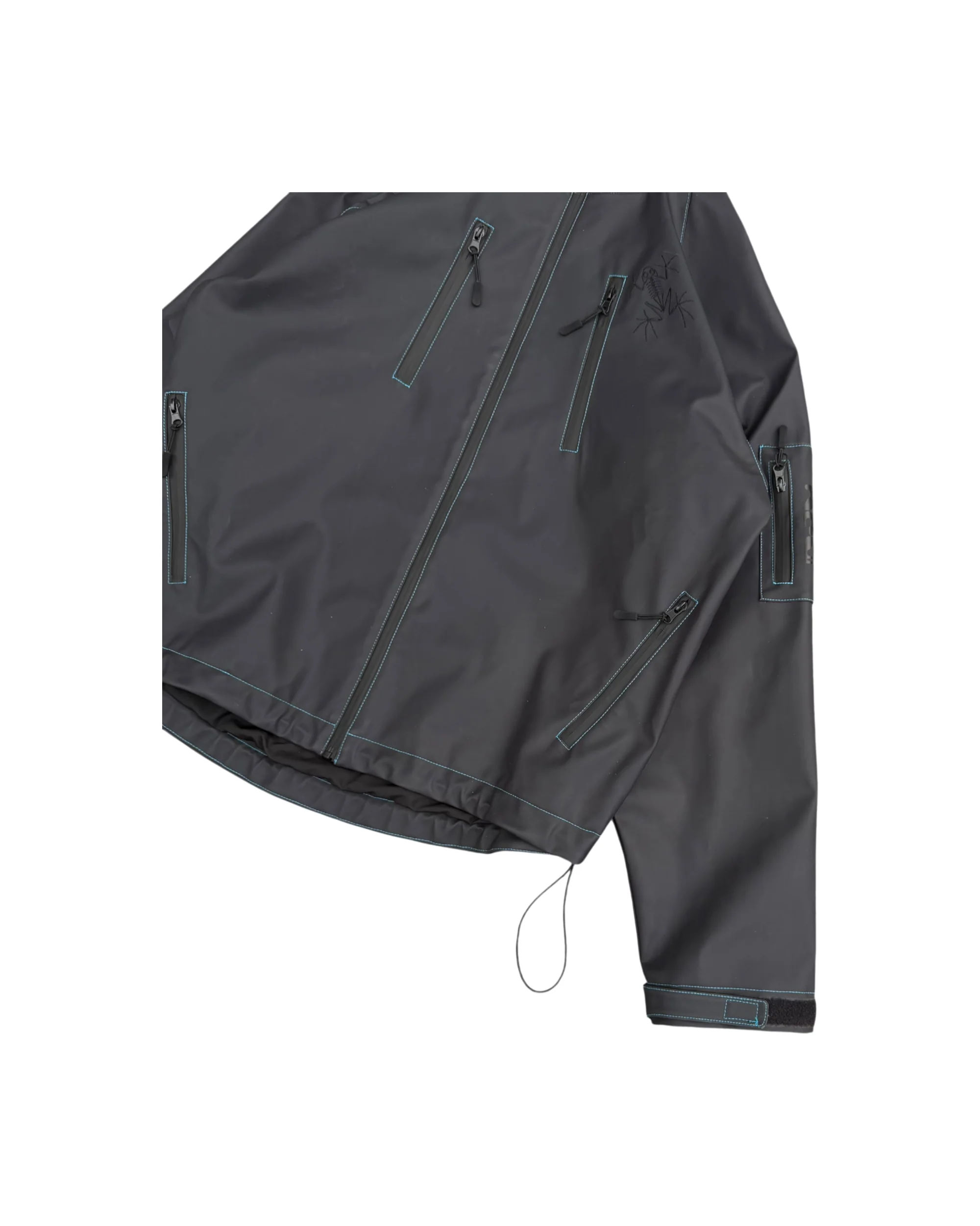 HEAT REACTIVE SKI JACKET (BLACK/BLUE) - Image 7