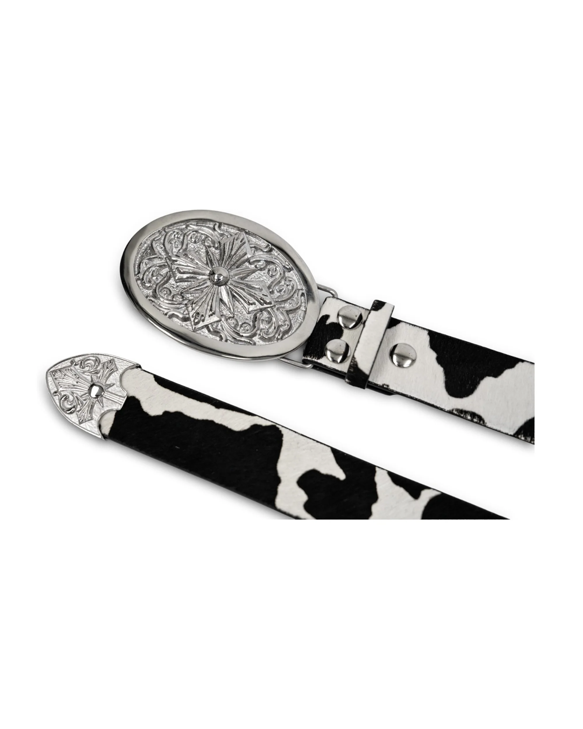 "Heaven's Seal" Cowhide Leather Belt - Image 3