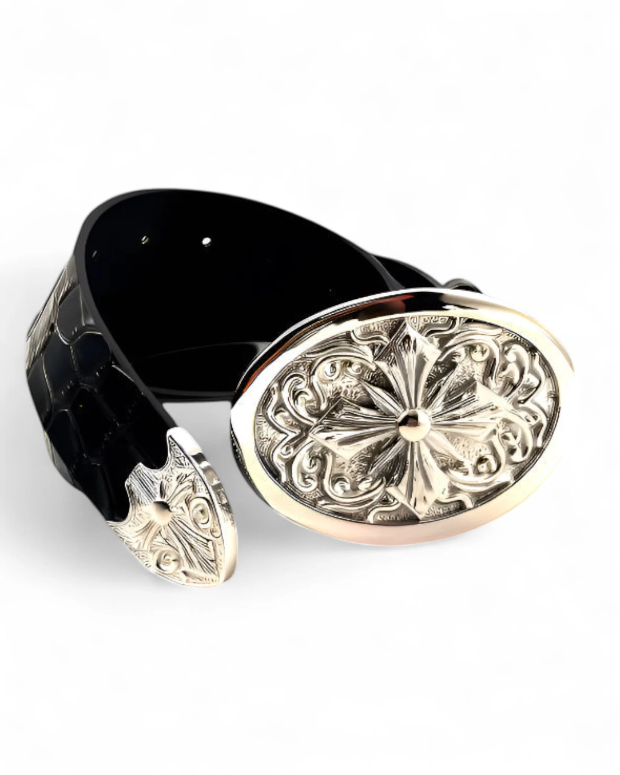 "Heaven's Seal" Crocodile Leather Belt