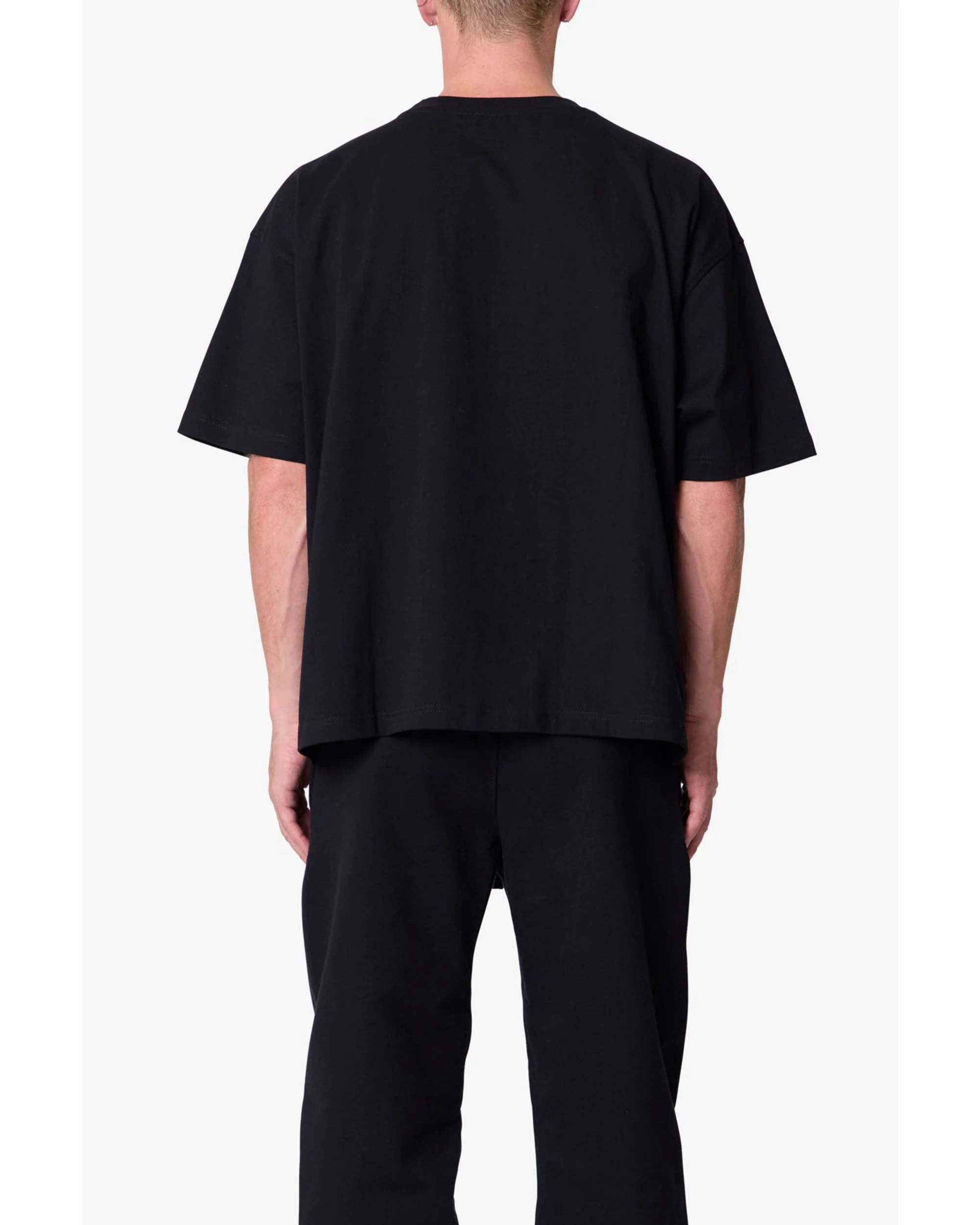 Heavy Basic Boxy Tee - Black - Image 3