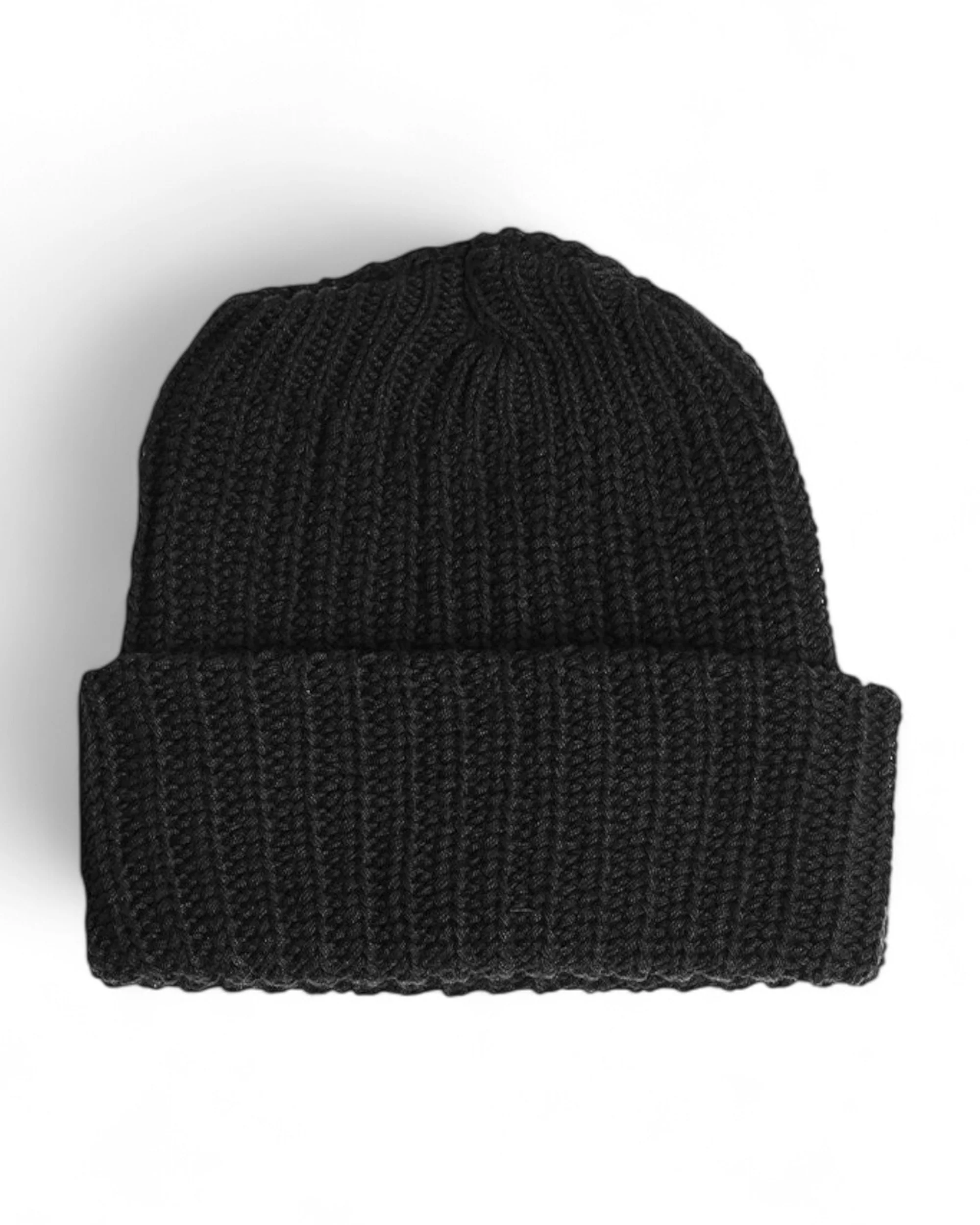 Heavy Knit Beanie - Black