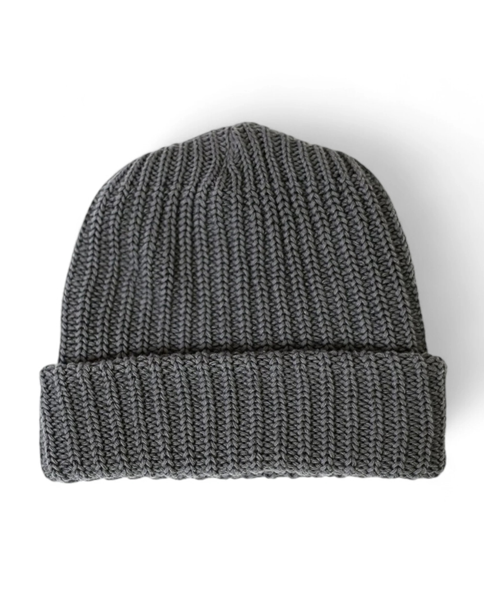 Heavy Knit Beanie - Charcoal - Image 2