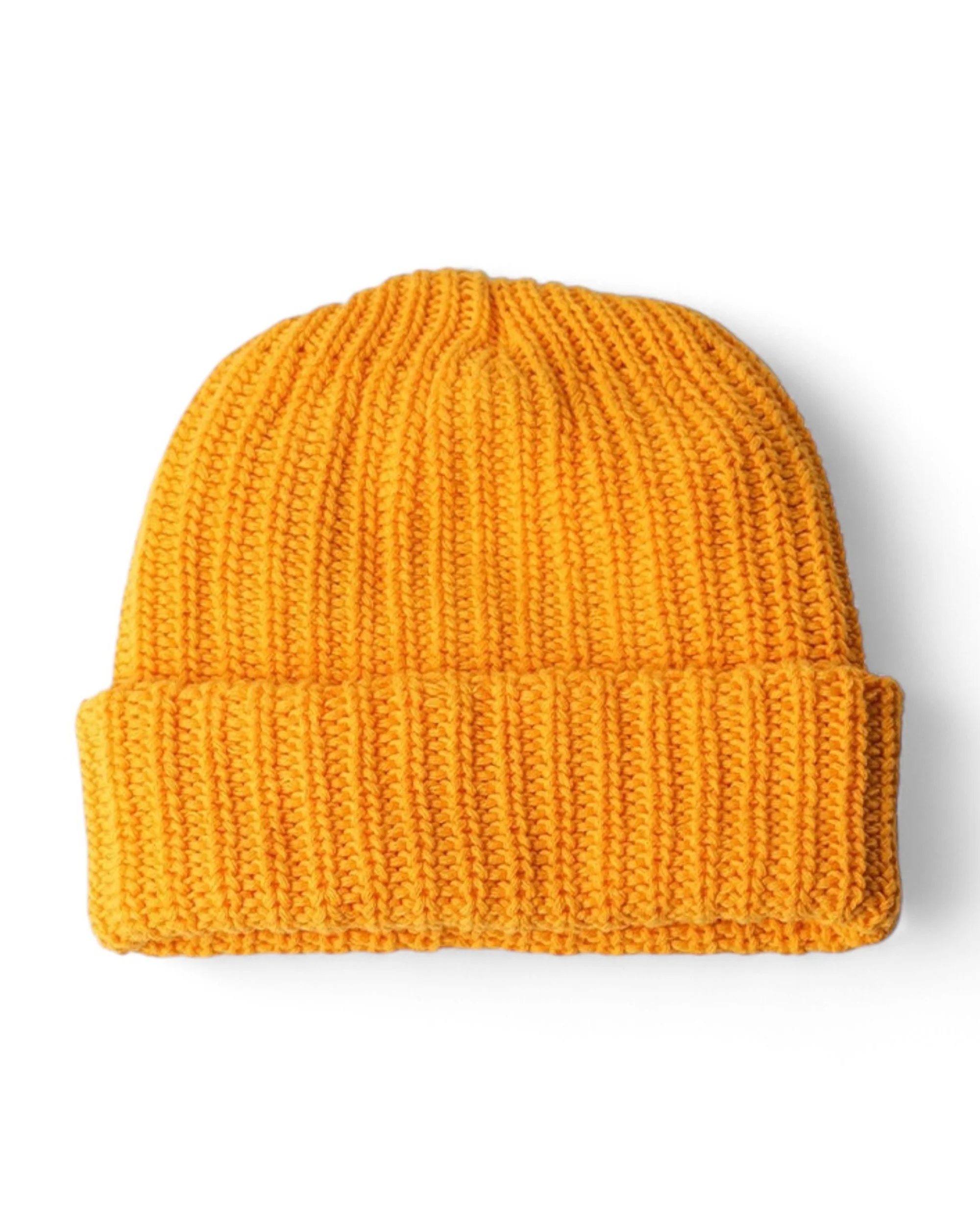 Heavy Knit Beanie - Gold