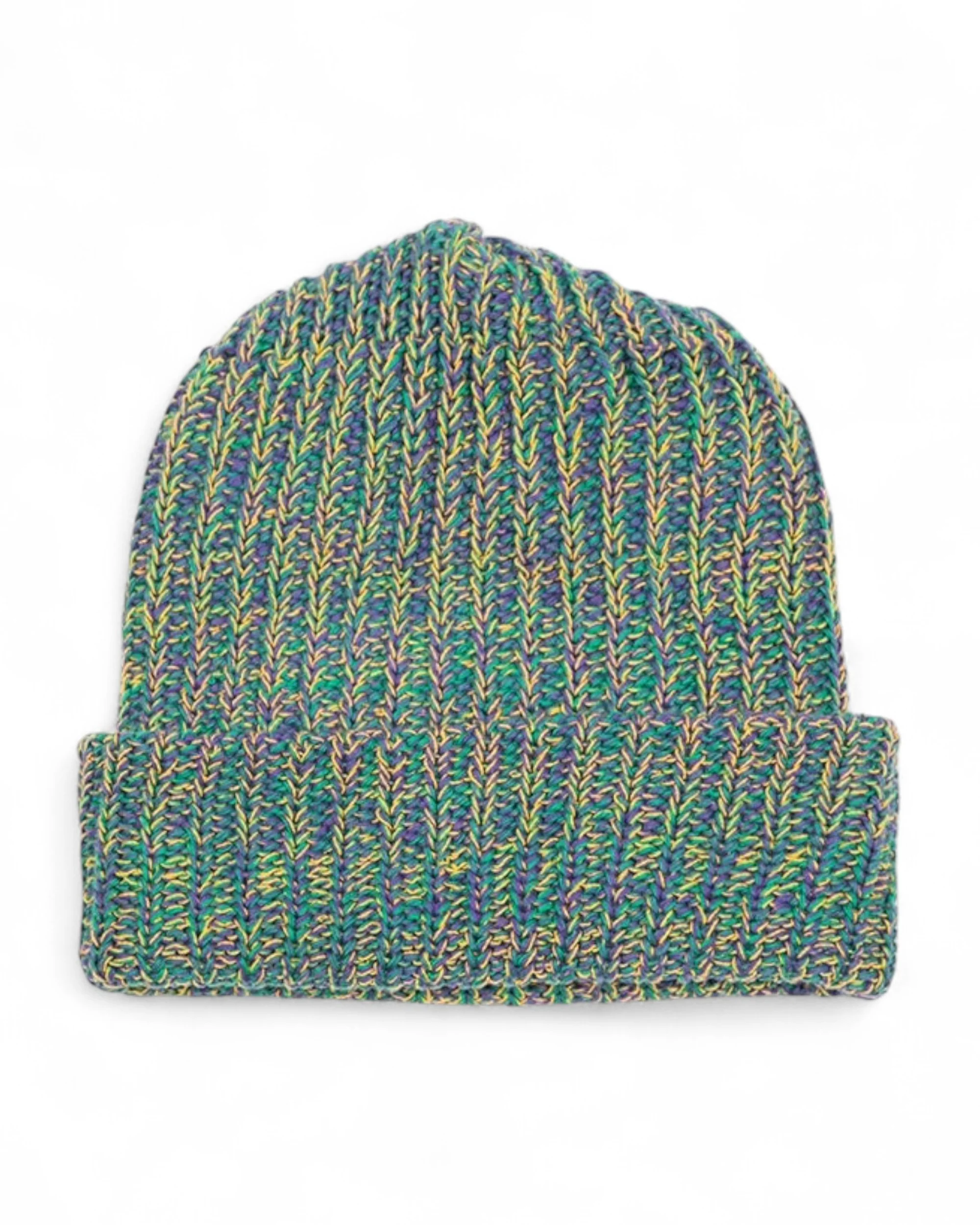 Heavy Knit Beanie - Mardi Gras