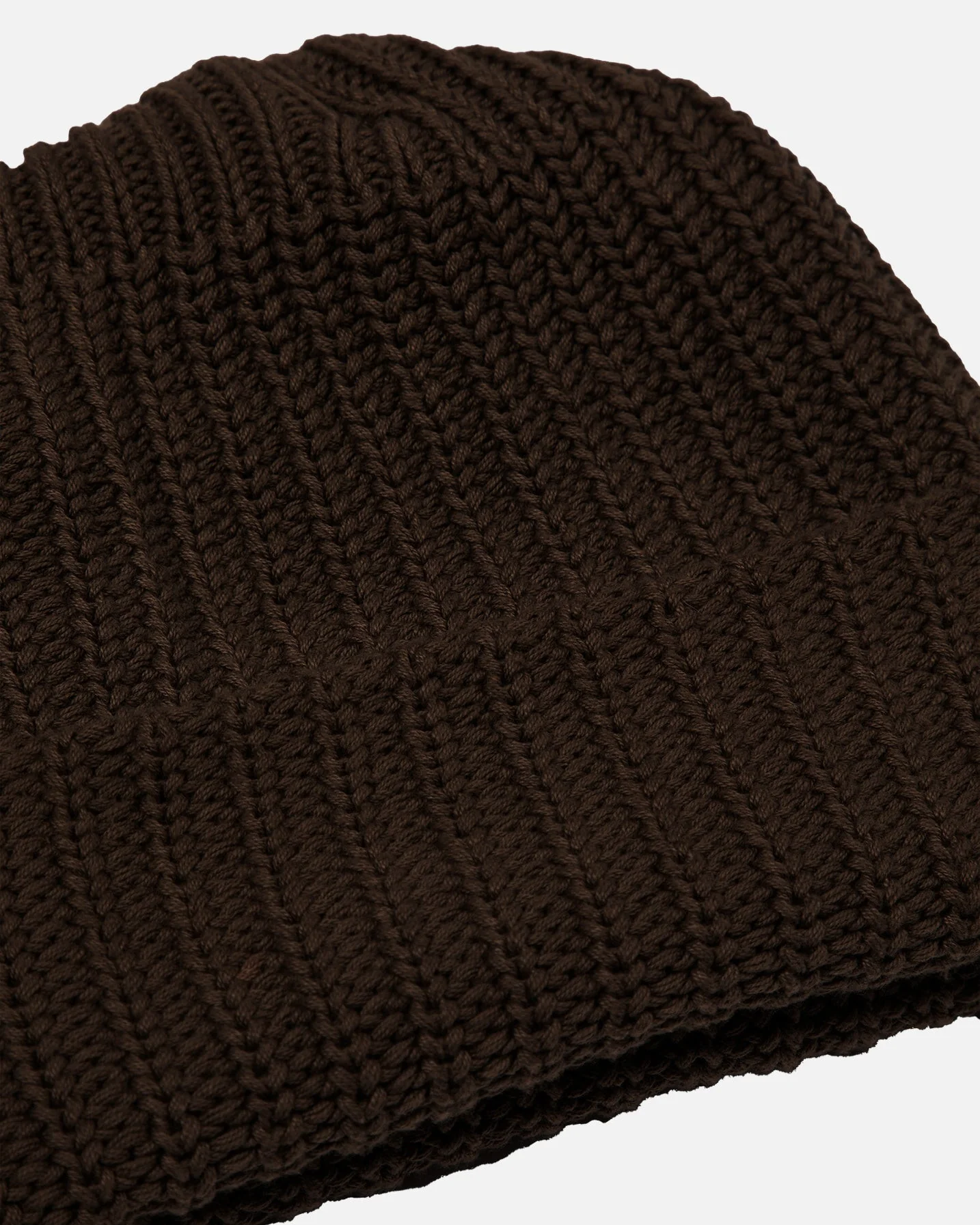 Heavy Knit Beanie - Mud - Image 2