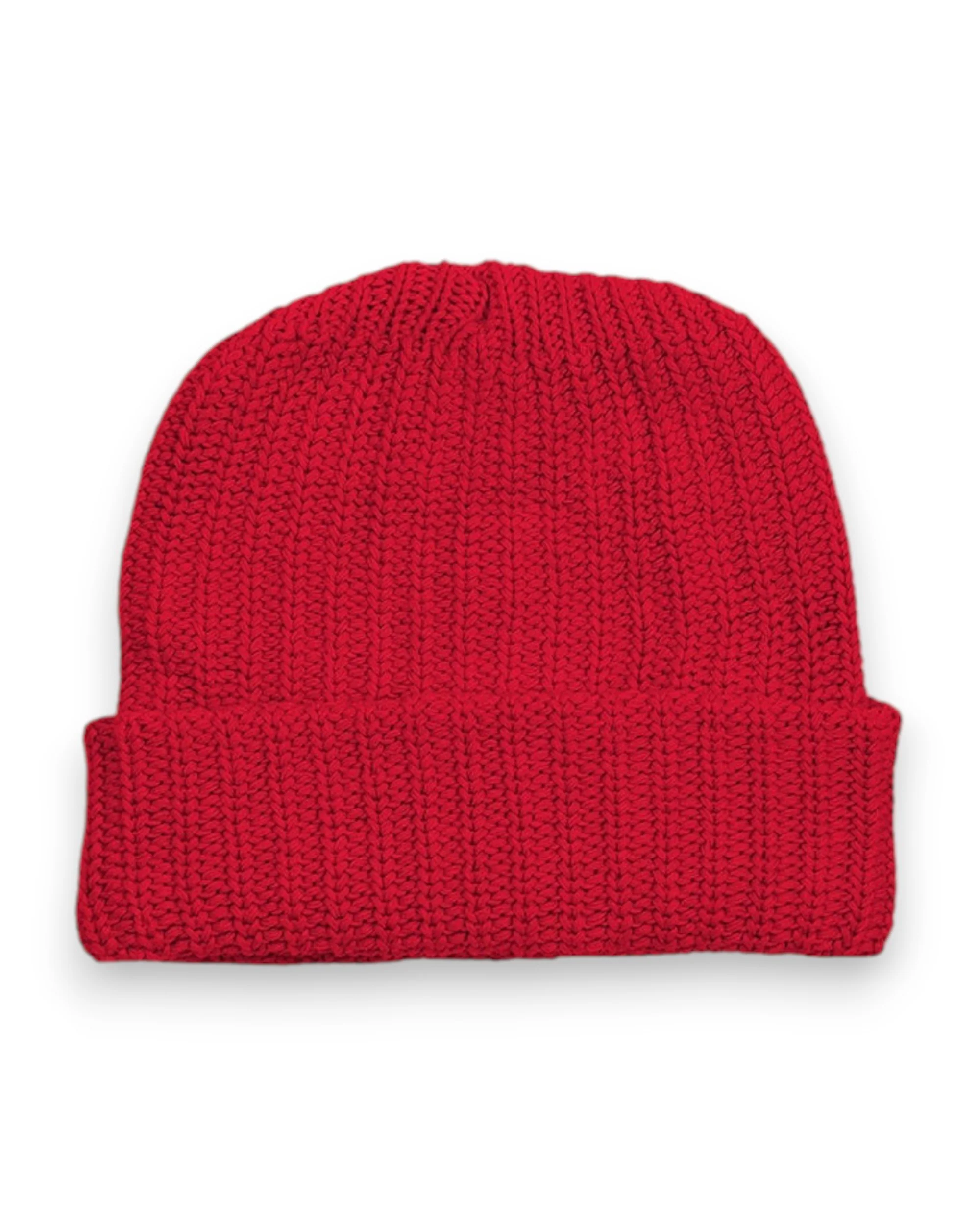 Heavy Knit Beanie - Red